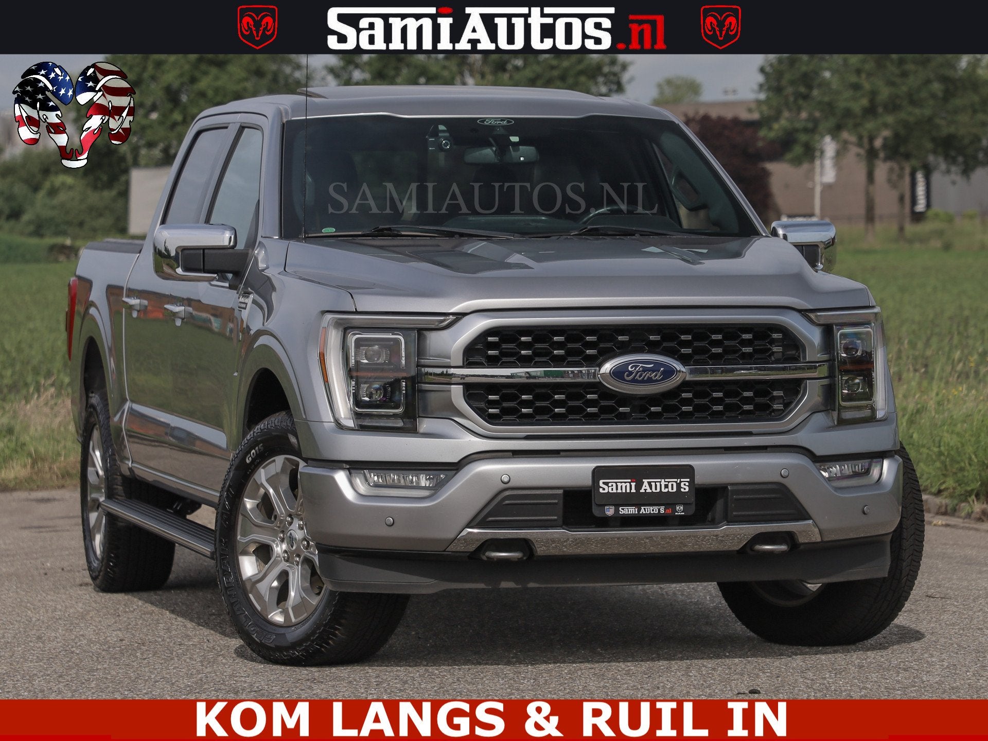 Ford USA F-150 PLATINUM | MASSAGE | PANO | GROOTSCHERM | COM, Automaat, 2378 kg, Gebruikt, Met garantie (alle)