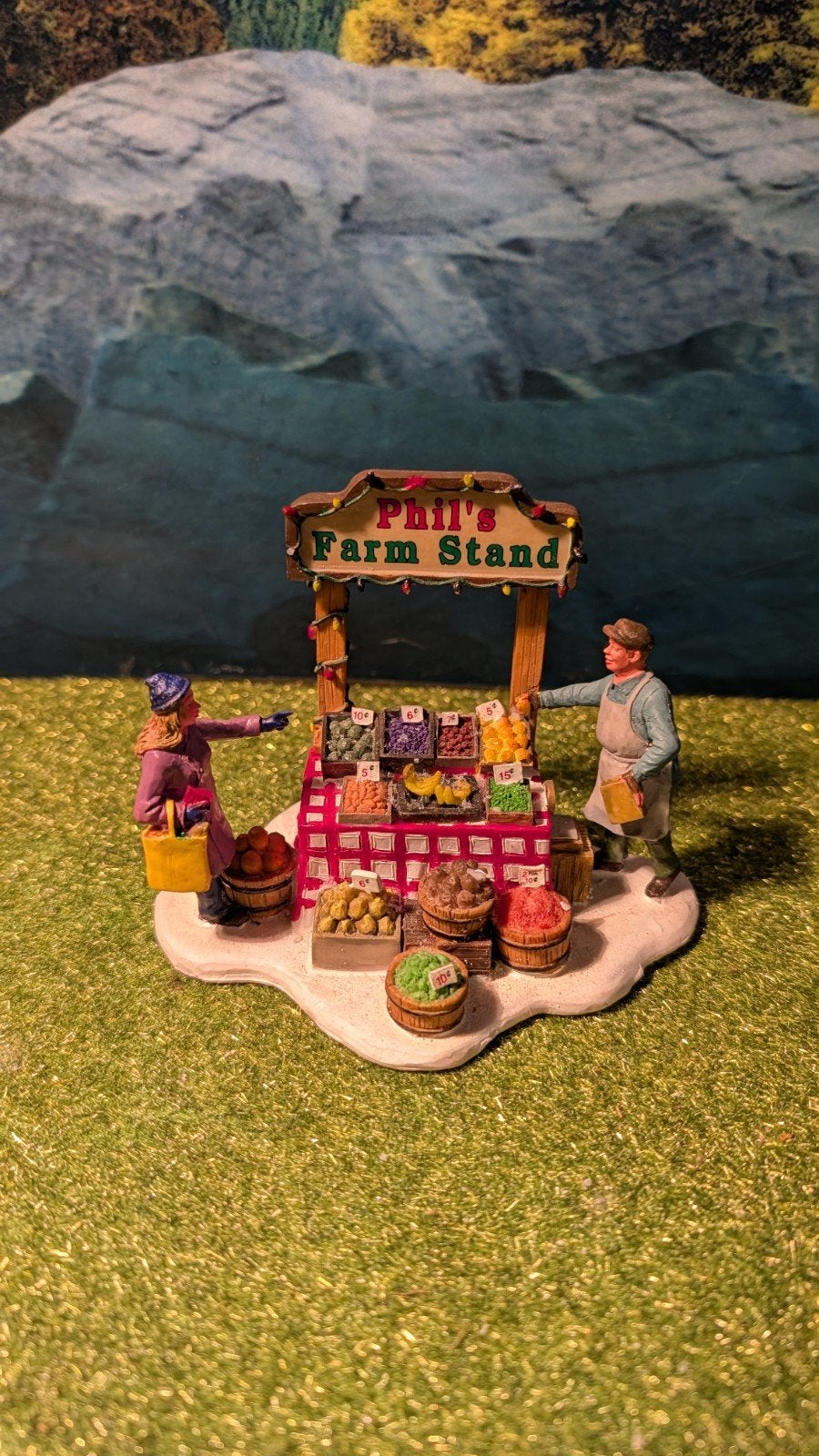 Lemax Phil's Farm Stand Miniatuur - Kerstdorp Decoratie, Diversen, Ophalen of Verzenden