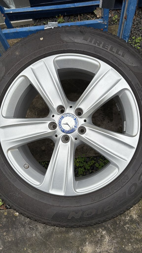 mercedes velgen, Ophalen, 18 inch, Gebruikt, Banden en Velgen