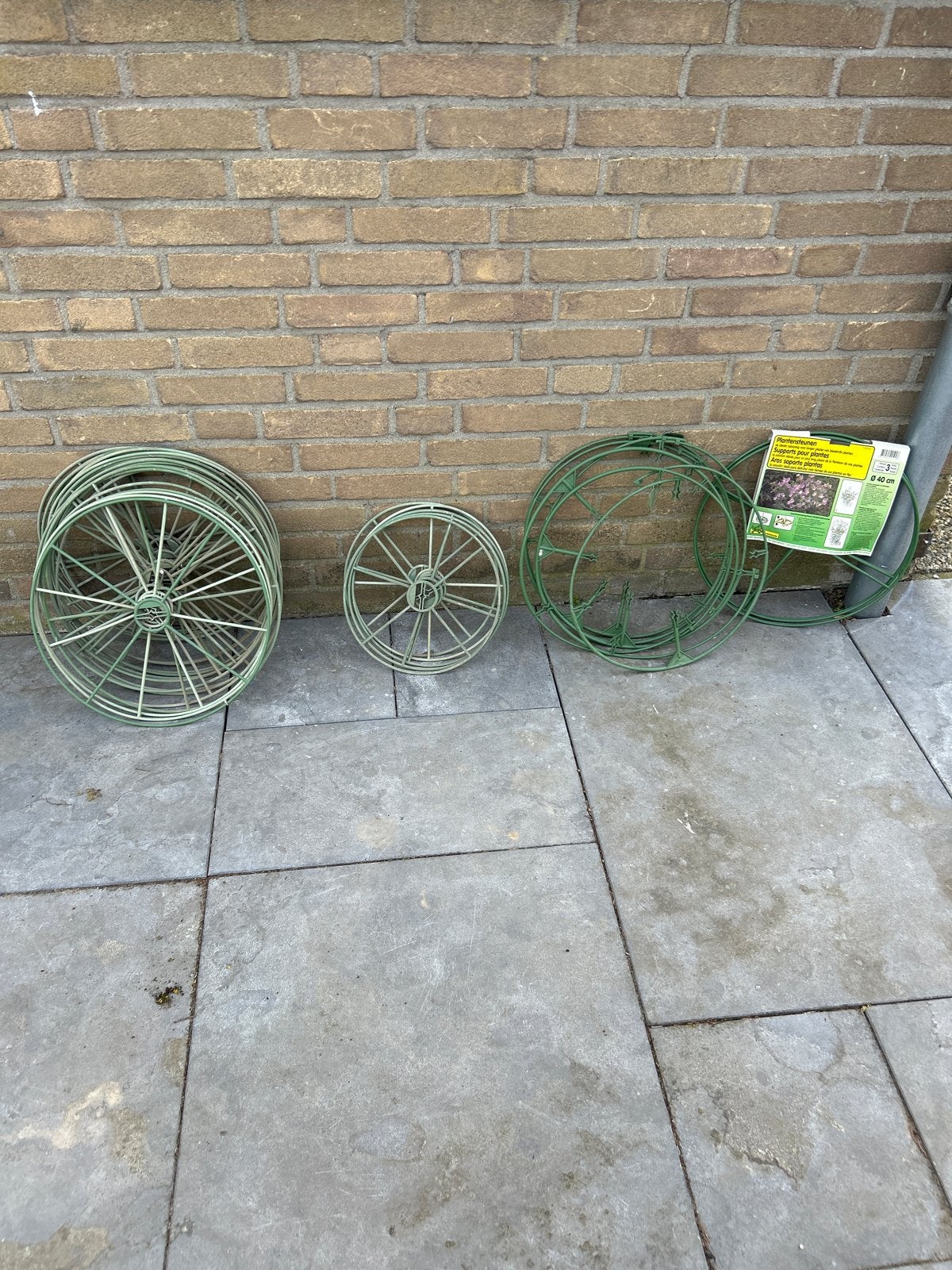 Ubbink plantensteunen diverse maten, Tuin en Terras, Bloembakken en Plantenbakken, Ophalen, Gebruikt, Minder dan 30 cm, Minder dan 60 cm