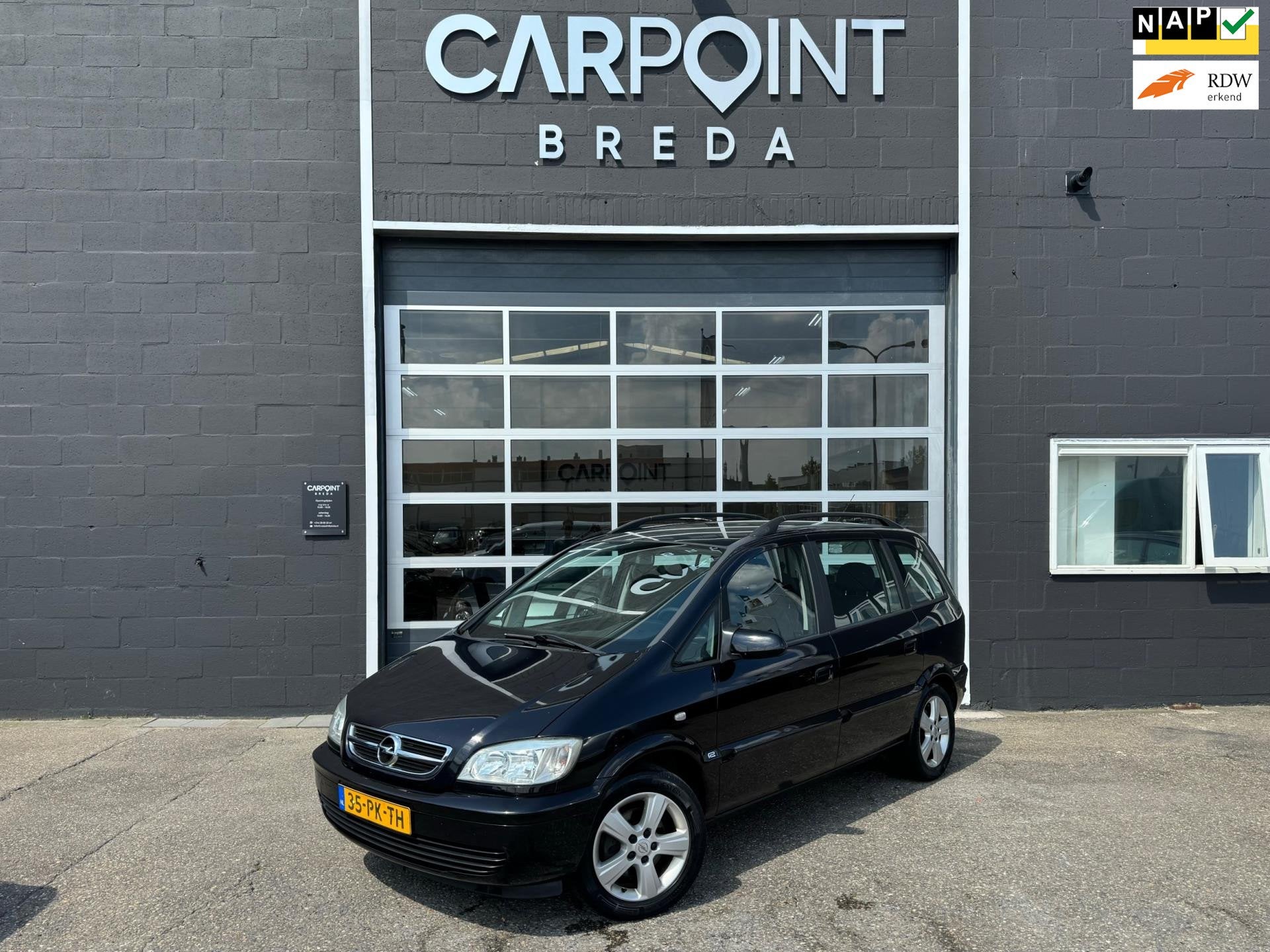 Opel Zafira 1.8-16V Maxx, AIRCO, CRUISE, NAP, NW APK, 125 pk, Gebruikt, 4 cilinders, Zwart