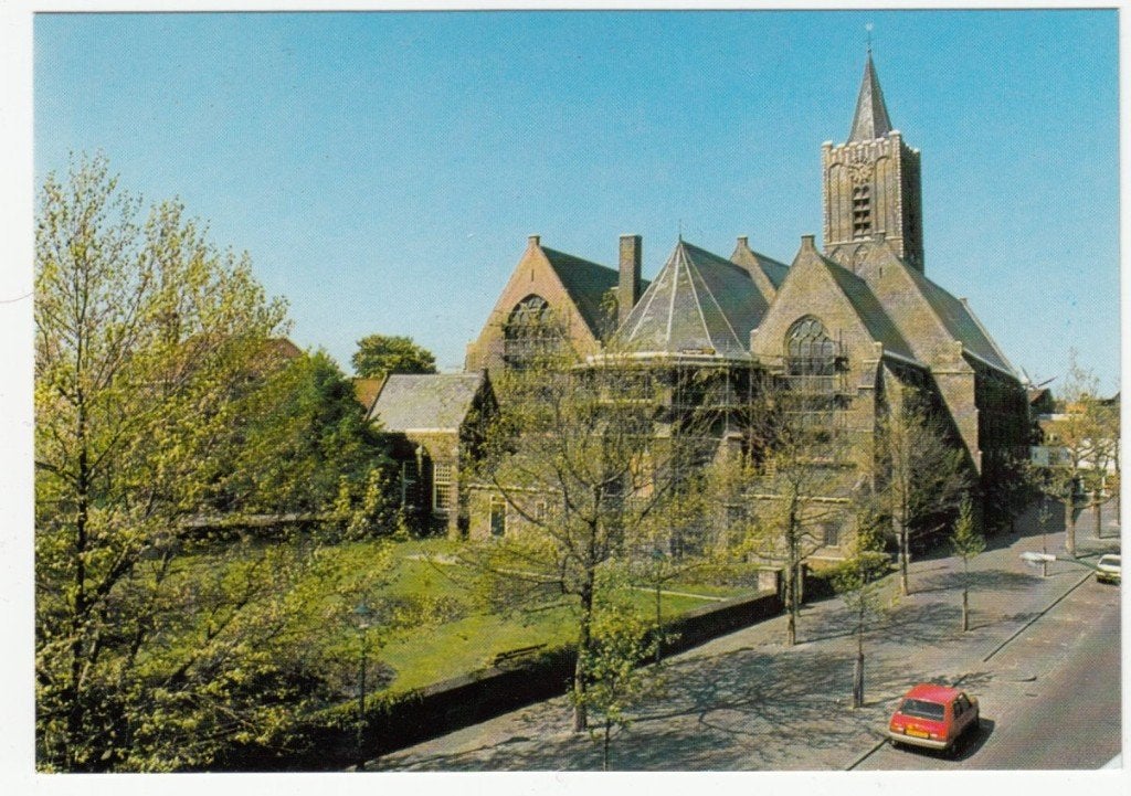 Schiedam Kerk Grote of St. Janskerk Ongelopen 1980 Auto, Ophalen of Verzenden, 1980 tot heden, Ongelopen, Zuid-Holland