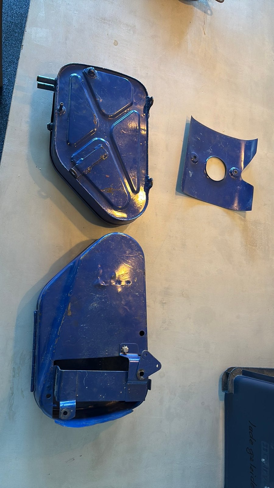 Matchless ajs gereedschap/accu kast en olietank, Motoren, Ophalen of Verzenden, Gebruikt