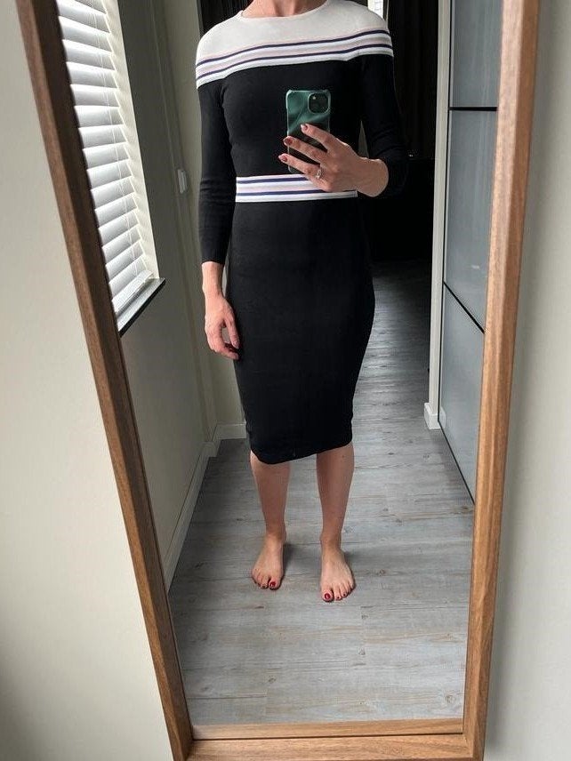 Karen Millen jurk maat S, Kleding | Dames, Karen Millen, Verzenden, Zwart, Zo goed als nieuw