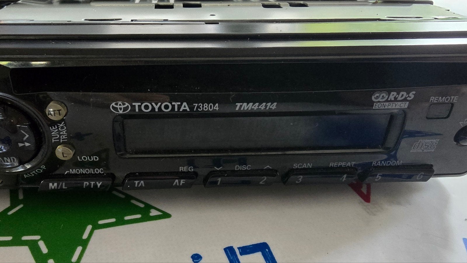 Originele Toyota T73804 TM4414 CD-RDS autoradio, Ophalen of Verzenden
