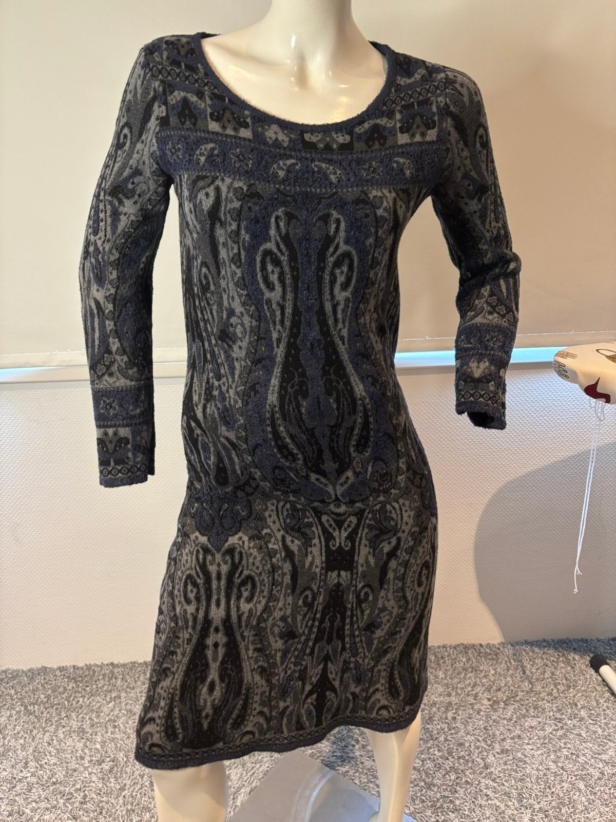 Etro winter jurk maat it 42. Nl m, Kleding | Dames, Jurken, Maat 38/40 (M), Blauw, ., Ophalen of Verzenden