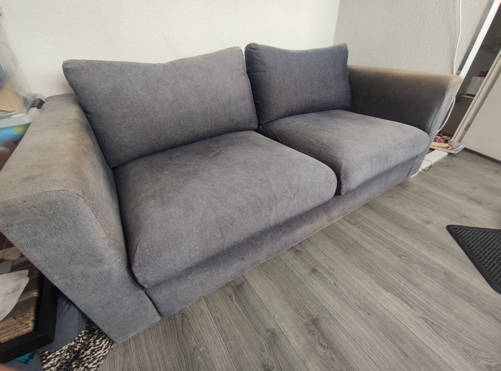 IKEA VIMLE slaapbank, inclusief matras 140 * 200, Ophalen, Gebruikt, Blauw, Tweepersoons