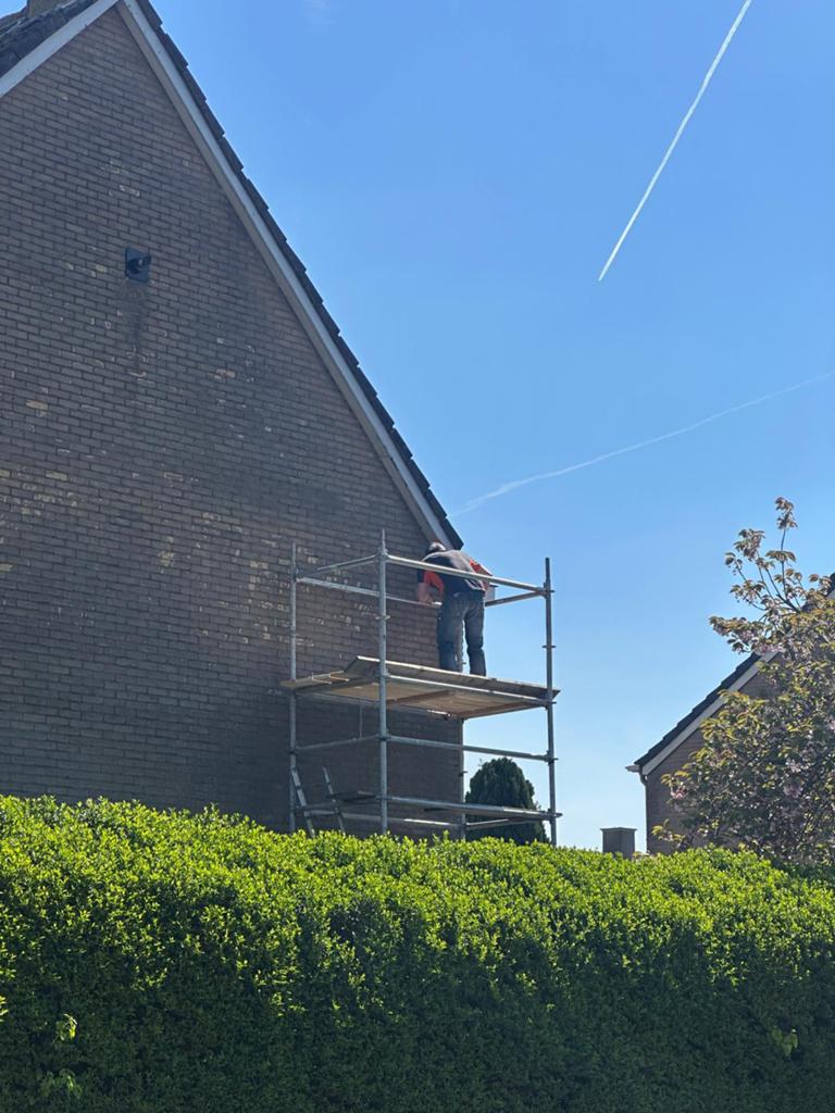 Layher allround (rol) steiger, Ophalen, Gebruikt, 5 meter of hoger