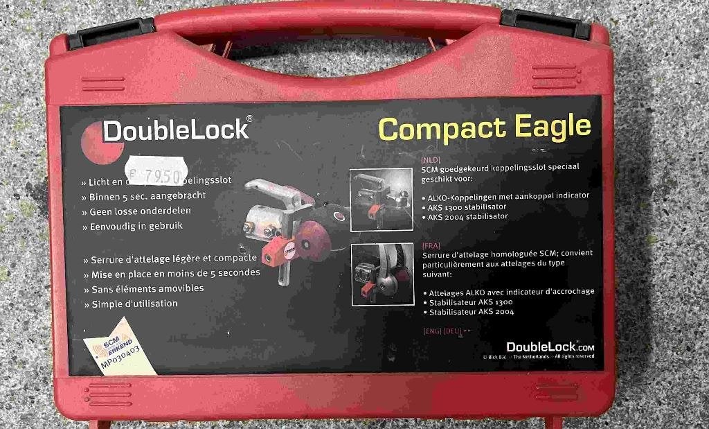 Caravandisselslot DoubleLock Compact Eagle - SCM gekeurd, Ophalen of Verzenden, Gebruikt