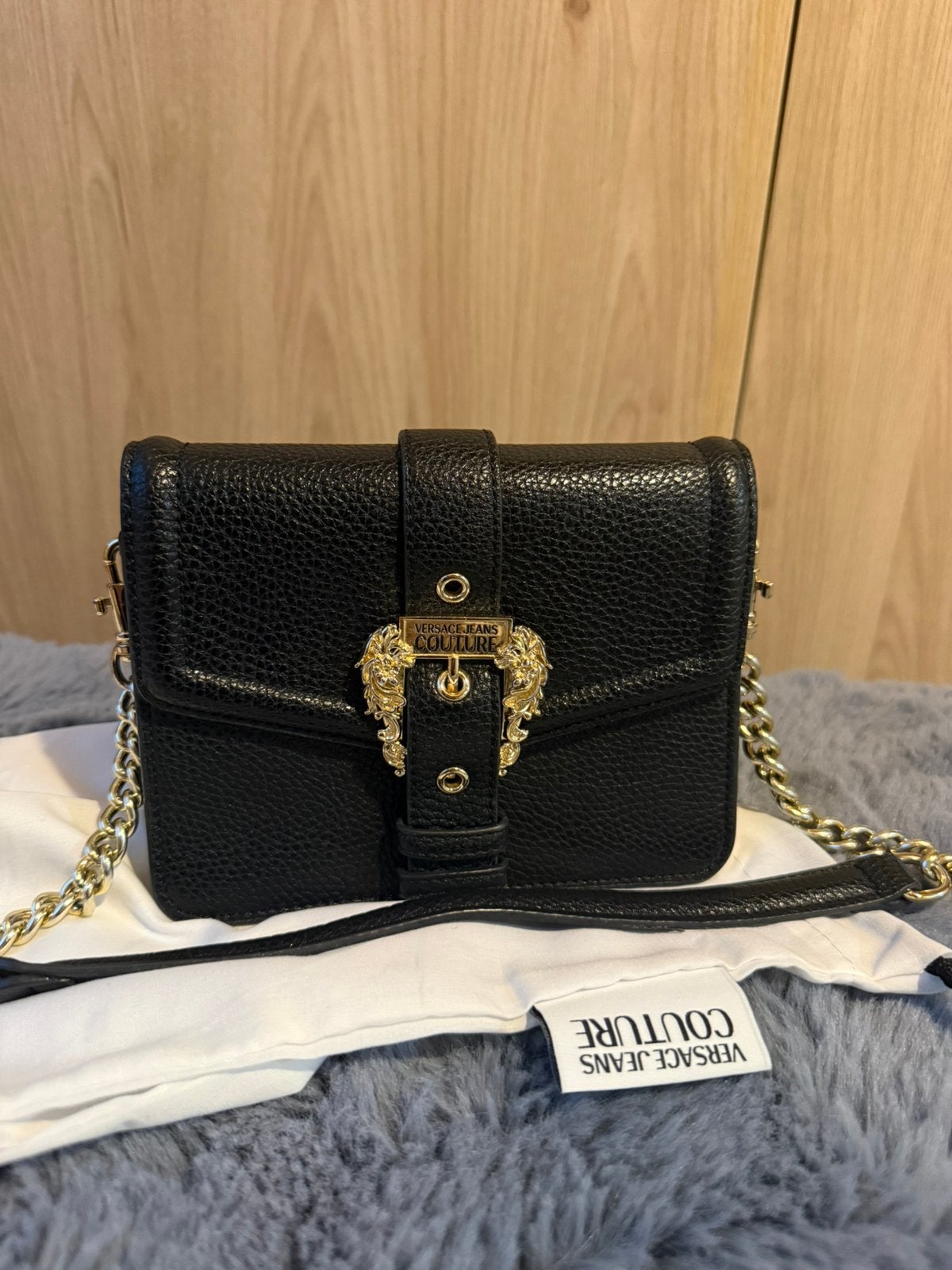Versace Jeans Couture tas, Ophalen of Verzenden, Zo goed als nieuw, Zwart, Schoudertasje