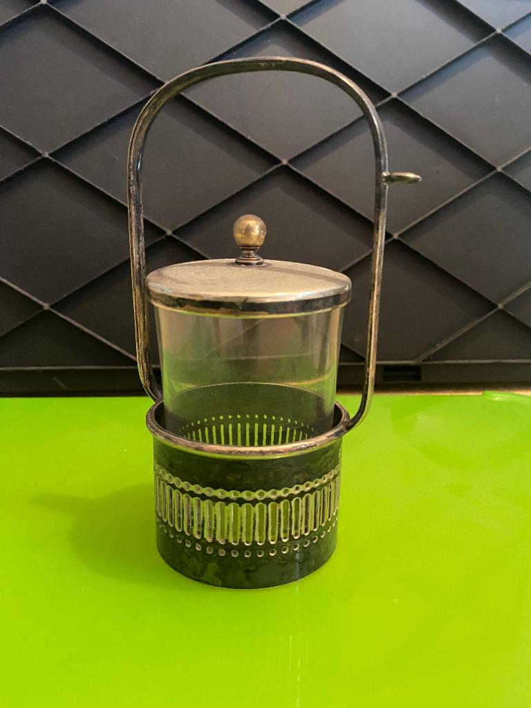 Antieke koekjespot (biscuit barrel), Antiek en Kunst, Ophalen of Verzenden