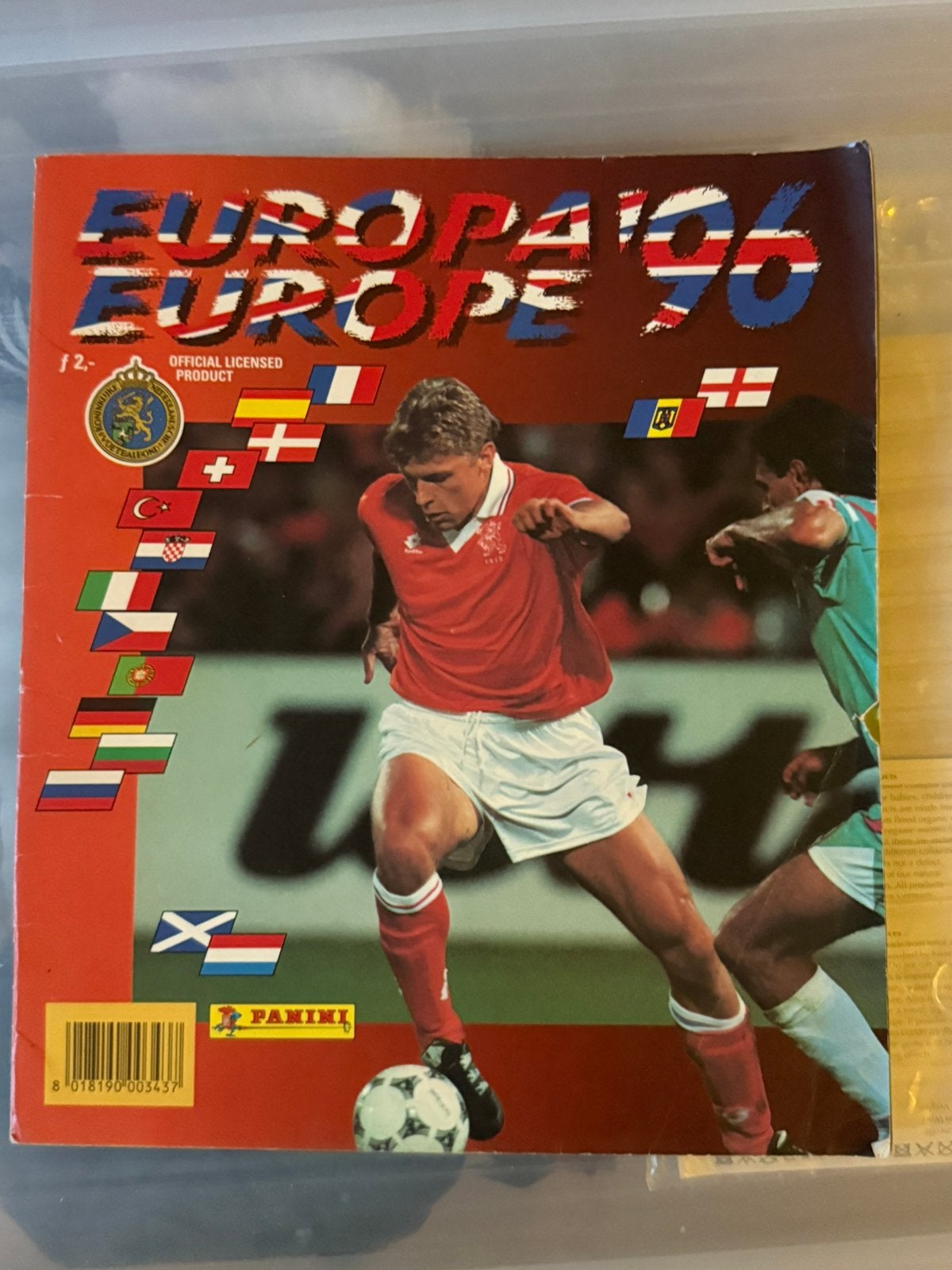 Panini biek EK 96, Ophalen, Zo goed als nieuw, Buitenlandse clubs, Poster, Plaatje of Sticker