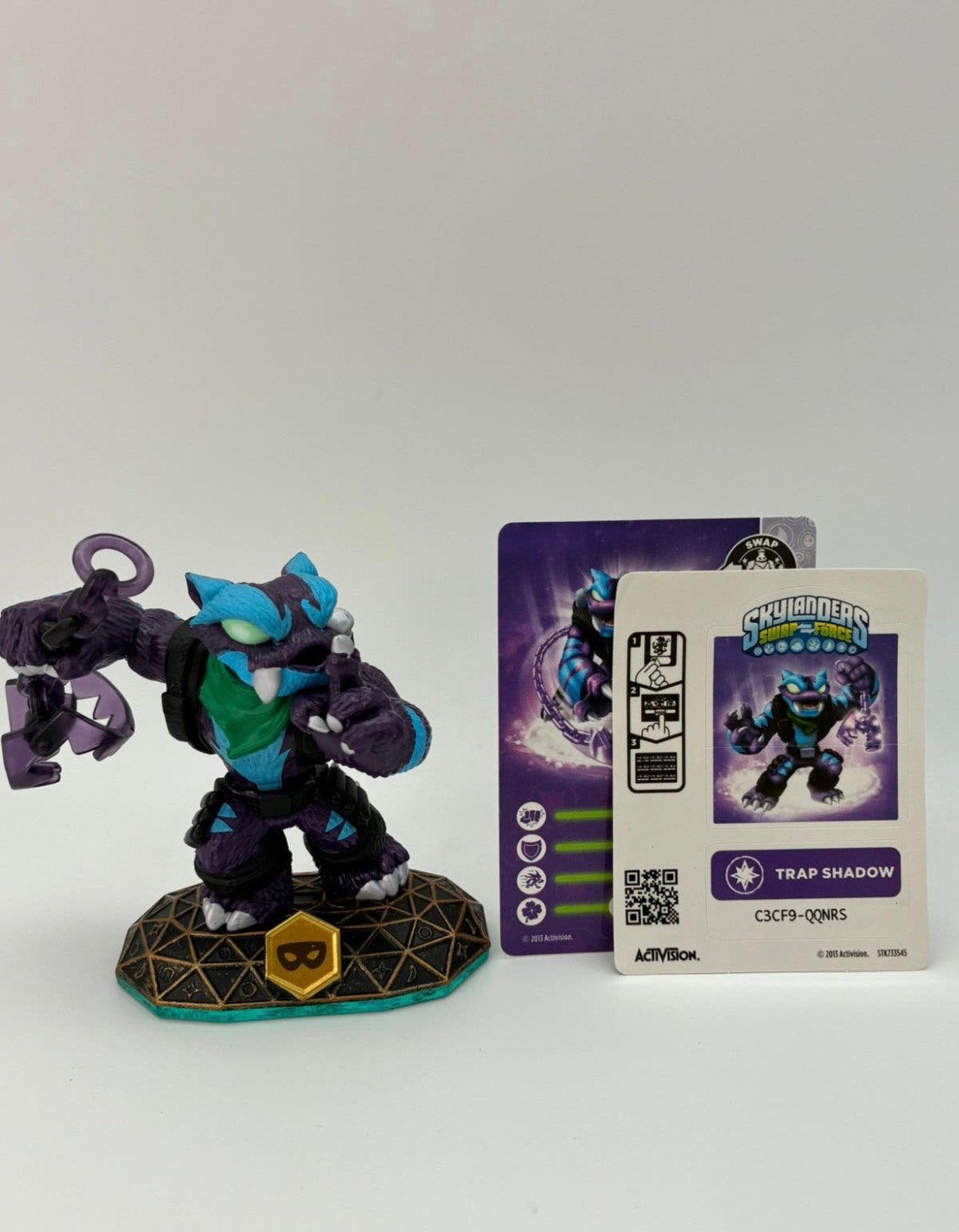 Skylanders Swap Force Trap Shadow met sticker en kaartje, Avontuur en Actie, Niet van toepassing – tweedehands product van vóór 13-12-2024