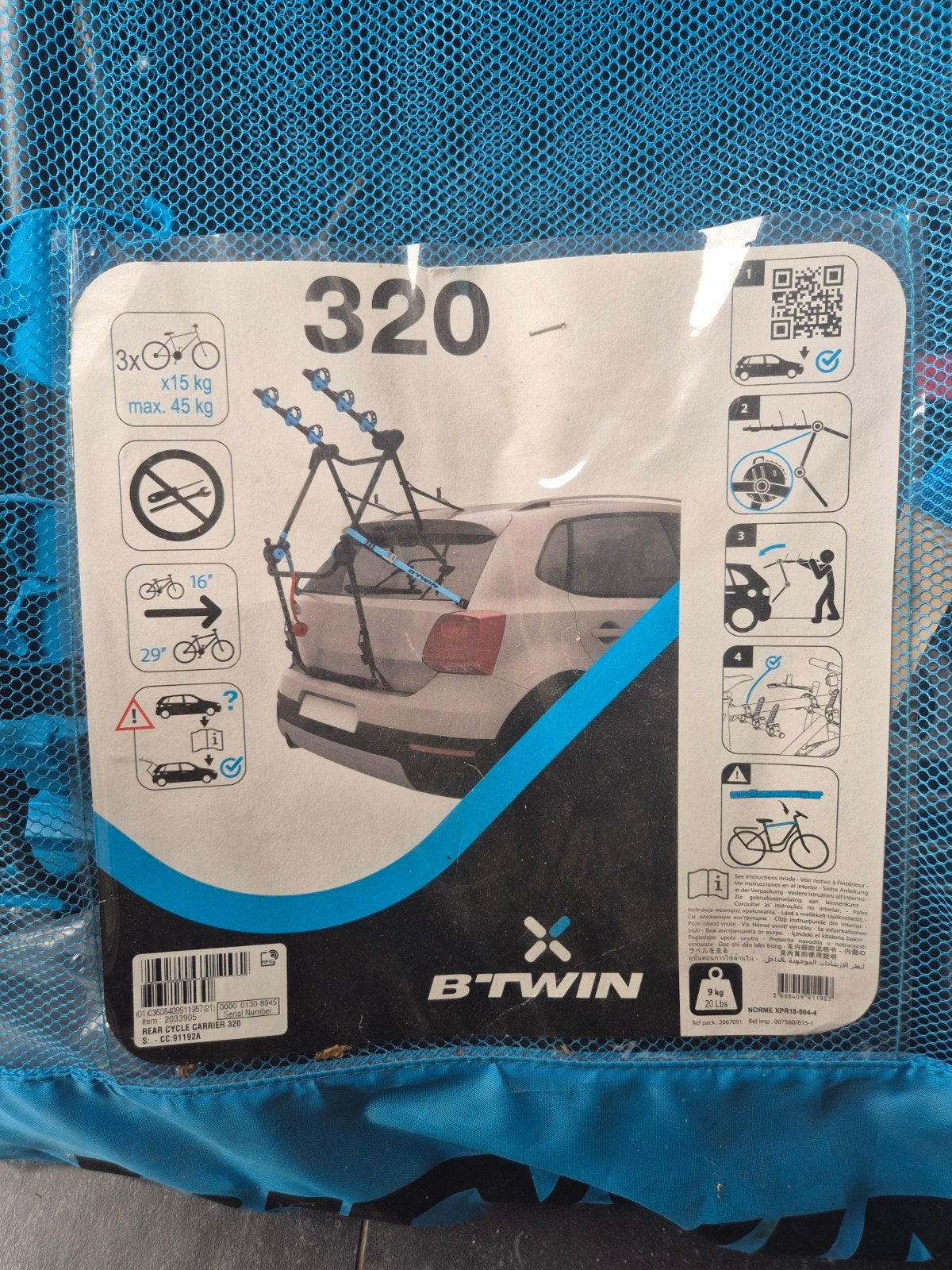 Fietsendrager b'twin 320, Doe-het-zelf en Verbouw, Zeil en Folie, Ophalen, Minder dan 5 m², Overige typen