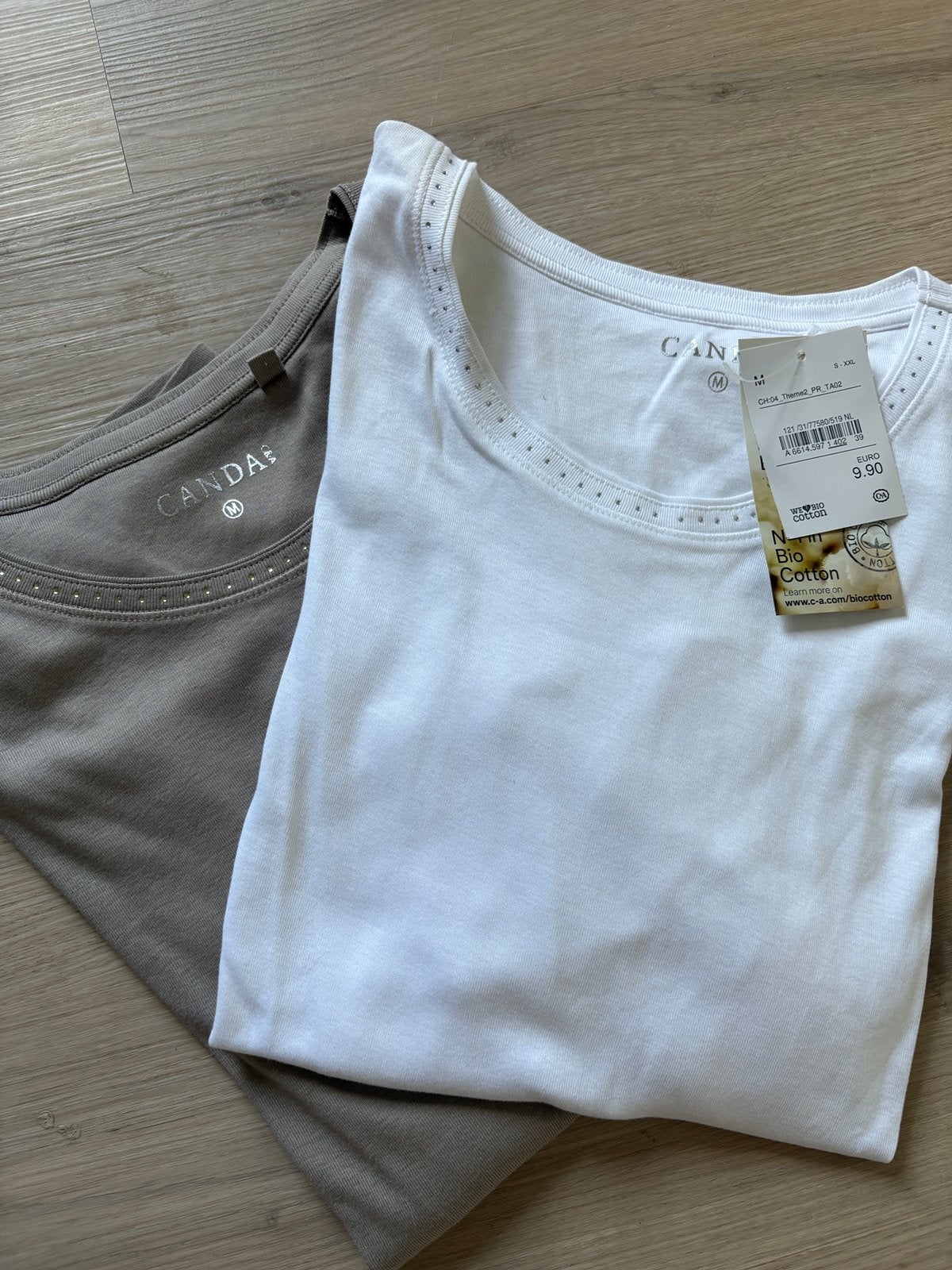 2 t-shirts Canda, Ophalen, Zo goed als nieuw, Wit, Korte mouw