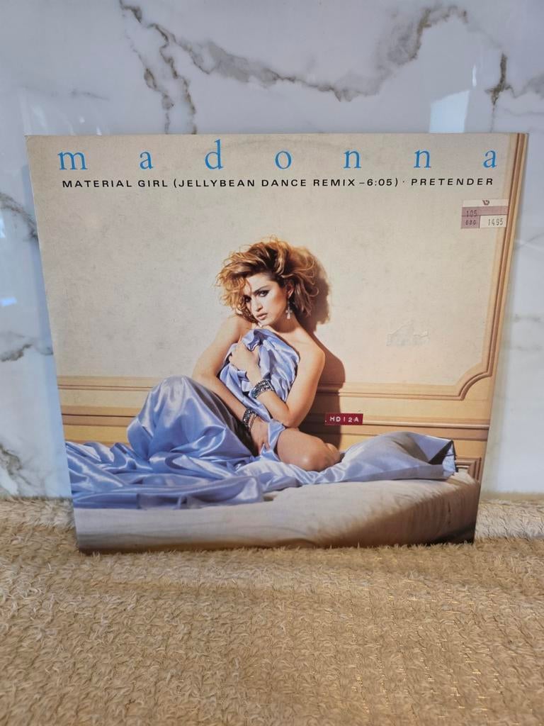 Madonna – Material Girl 12" Jellybean Remix, Cd's en Dvd's, Vinyl Singles, Ophalen of Verzenden, Gebruikt, 12 inch
