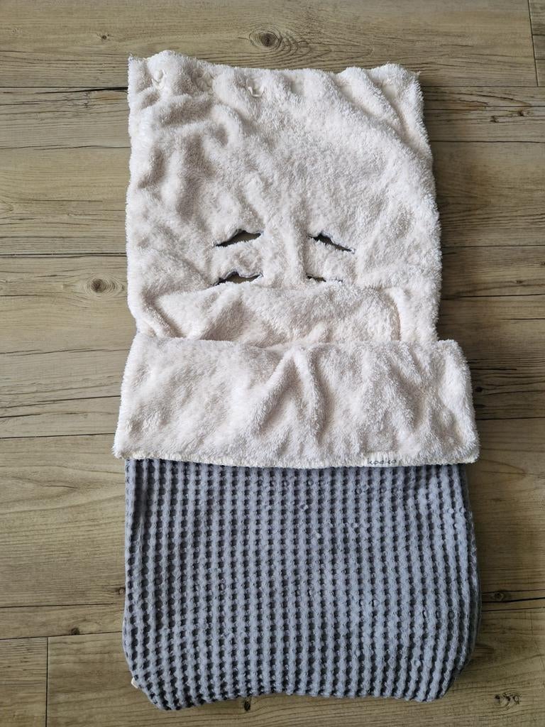 Mooie Koeka voetenzak wafel grijs met zachte voering, Ophalen of Verzenden, Zo goed als nieuw