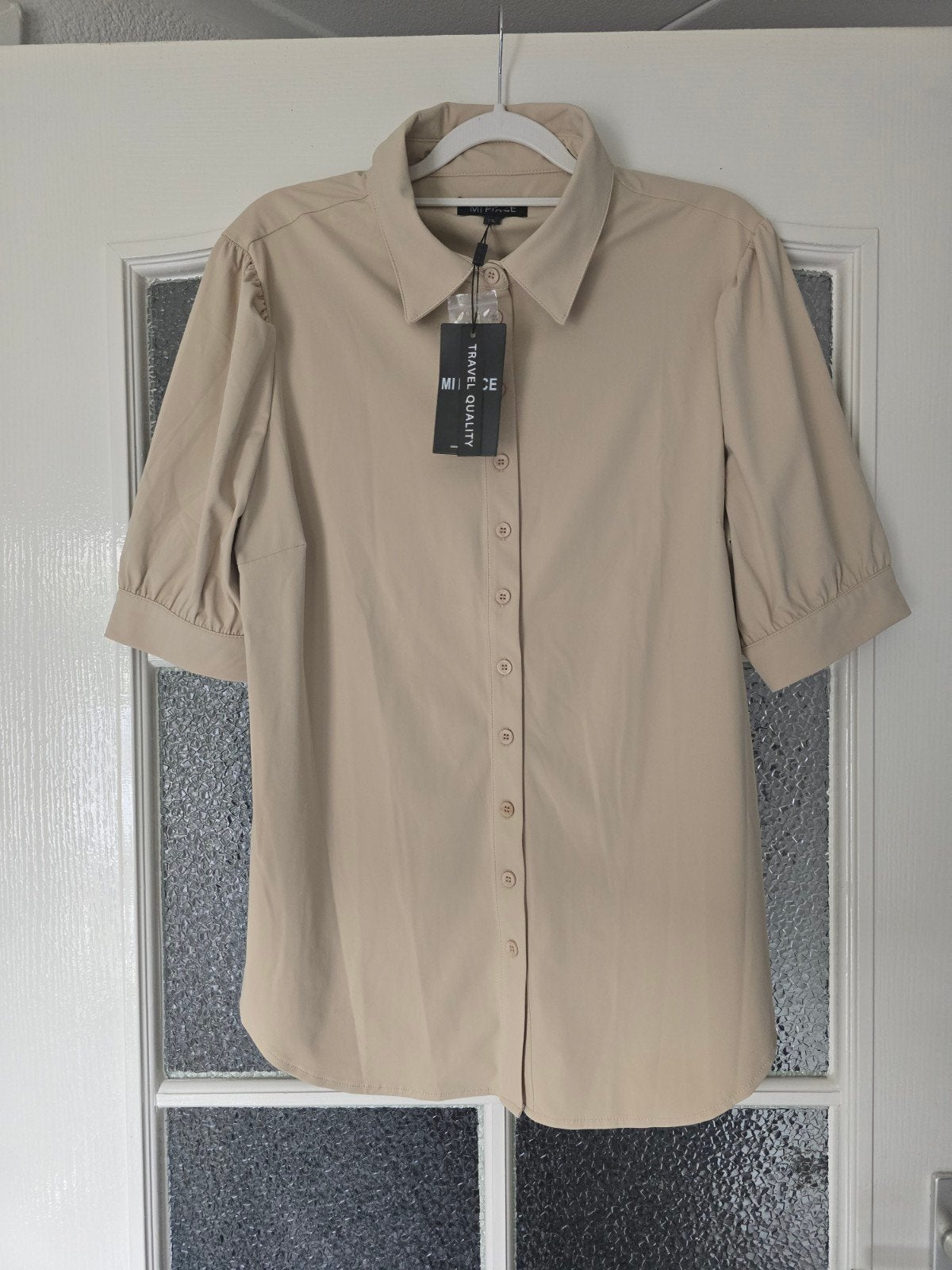 nieuw mi piace xl sand pofmouw, Kleding | Dames, Ophalen of Verzenden, Nieuw, Maat 46/48 (XL) of groter, Beige
