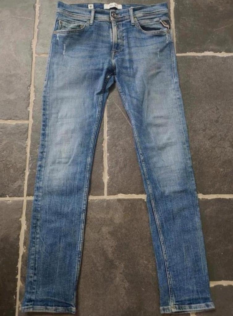 Replay, JONDRILL, Skinny fit, blauw, W29 L32, zgan! Rob2932, Blauw, W32 (confectie 46) of kleiner, Ophalen of Verzenden, Zo goed als nieuw