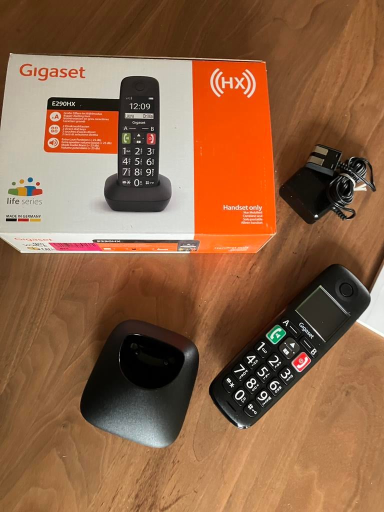 Nieuw: Gigaset E290EHX Draadloze handset voor senioren, Ophalen of Verzenden, Nieuw, 1 handset