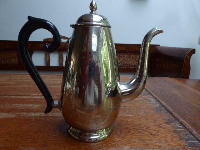 Art deco sierlijk vormgegeven metalen koffiepot, Ophalen of Verzenden