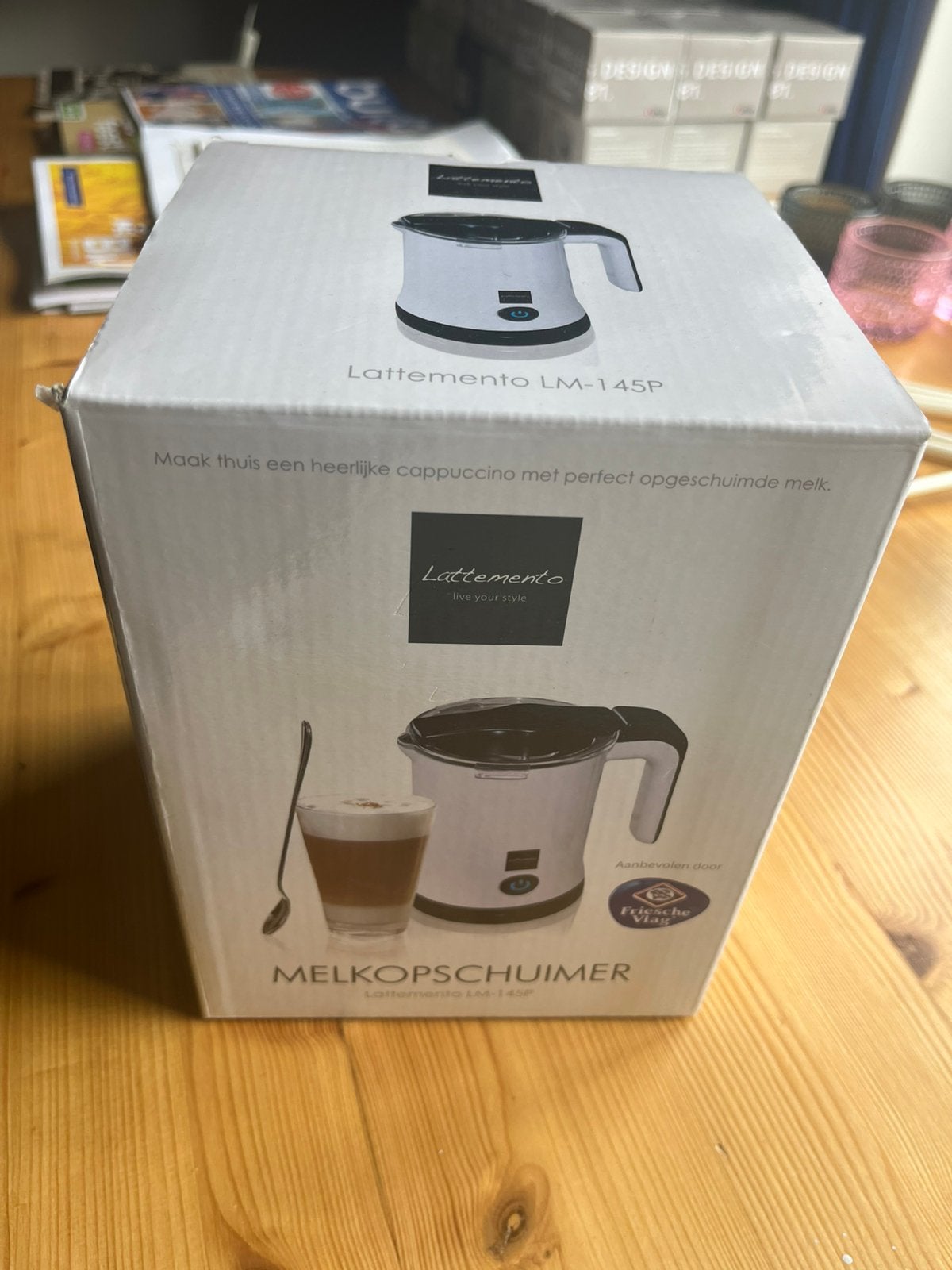 Lattemento LM-145P melkopschuimer, Witgoed en Apparatuur, Melkopschuimers, Ophalen of Verzenden, Nieuw, Elektrische melkopschuimer