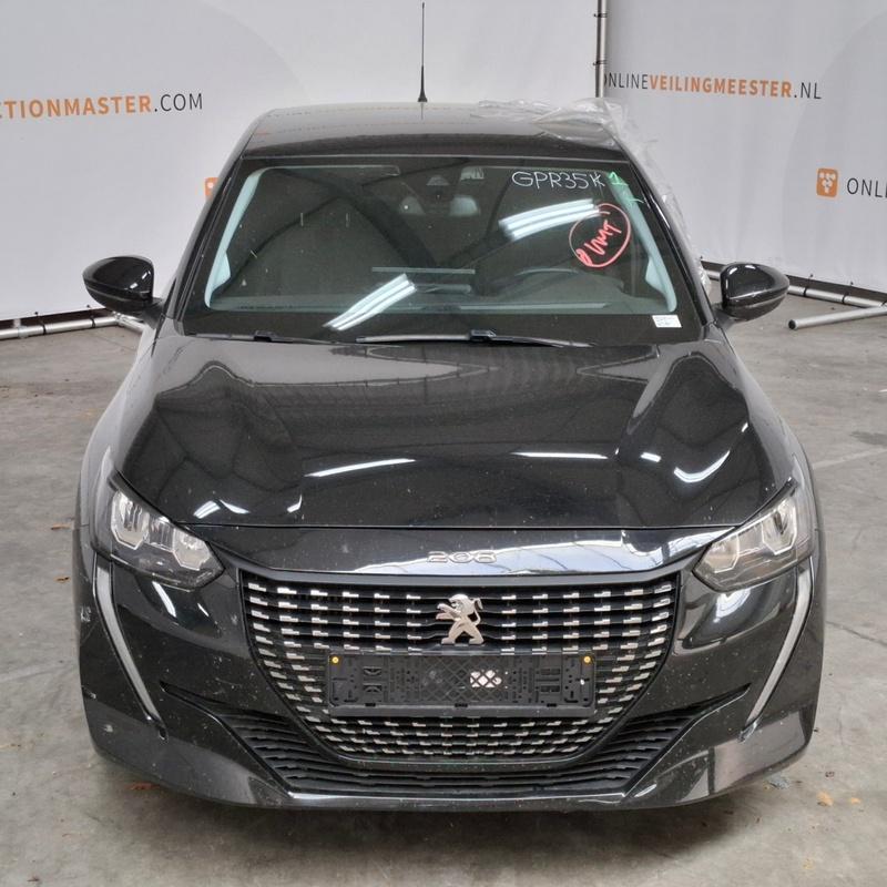 Schade auto, Peugeot, 208, 1.2 PureTech Allure Pack, 2023, 101 pk, Euro 6, Zwart, 3 cilinders