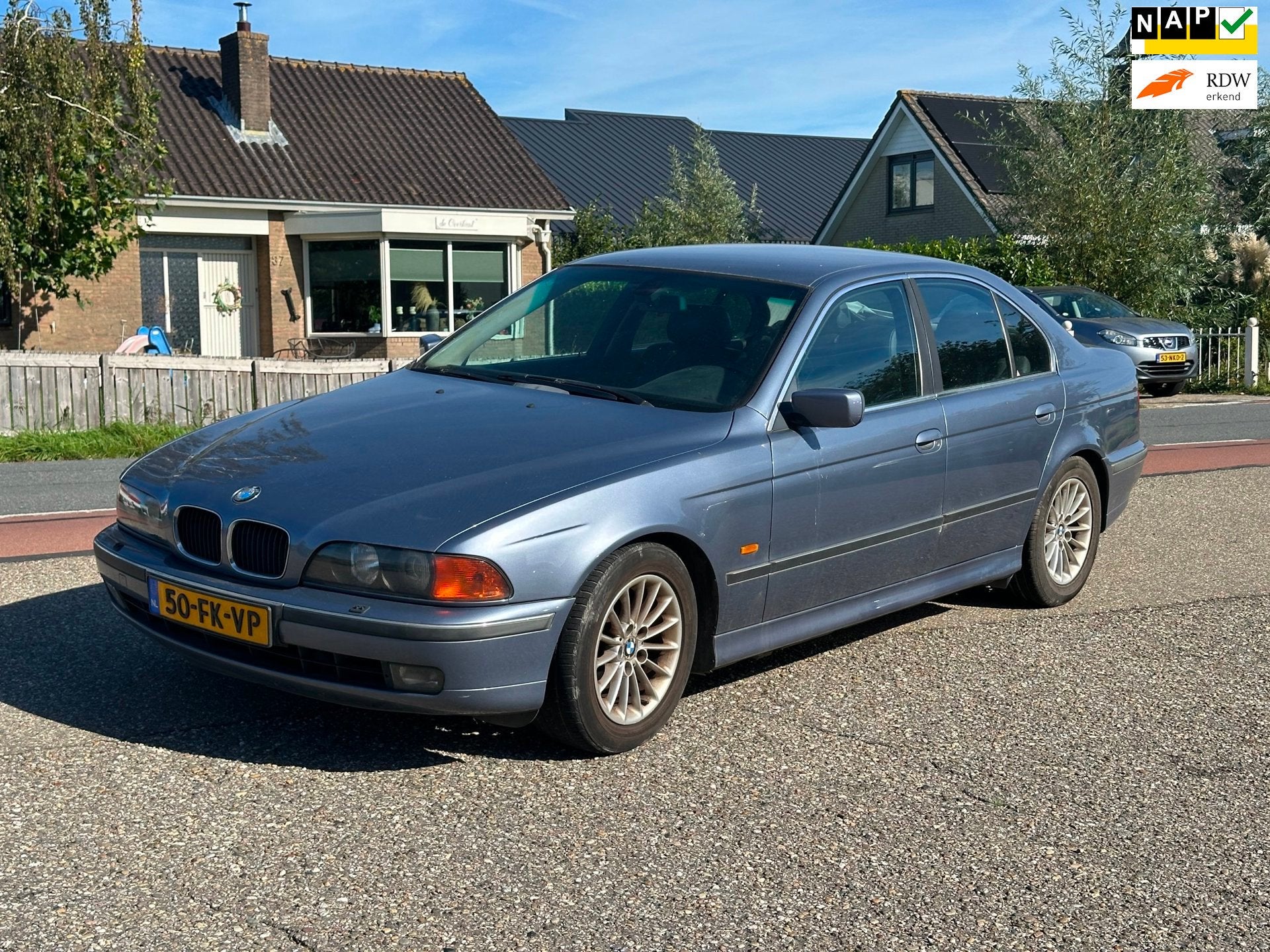 BMW 5-serie 530d Executive Automaat/Nap/Leer/Clima, Auto's, Automaat, Achterwielaandrijving, 2000 kg, Blauw