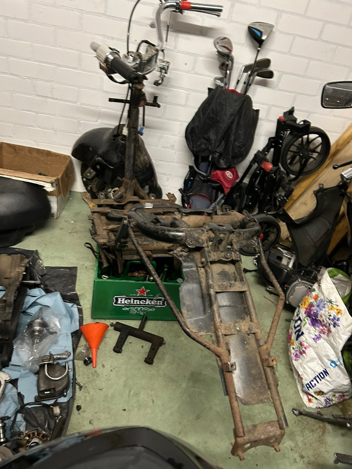 GRATIS! Grande retro frame, Ophalen, Gebruikt, Frame, Overige merken