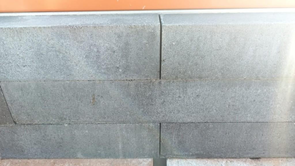 Restpartij stapelblokken 10x10x60cm antraciet, Ophalen, Blok, Zo goed als nieuw, Minder dan 25 cm