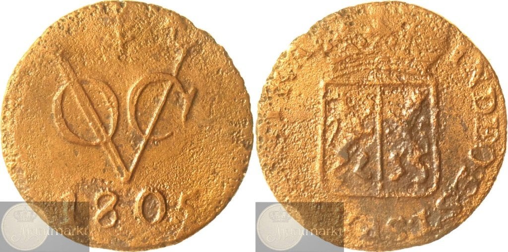 V.O.C. - Gelderland - Duit 1805 'Gelria', Ophalen of Verzenden, Vóór koninkrijk, Overige waardes, Losse munt
