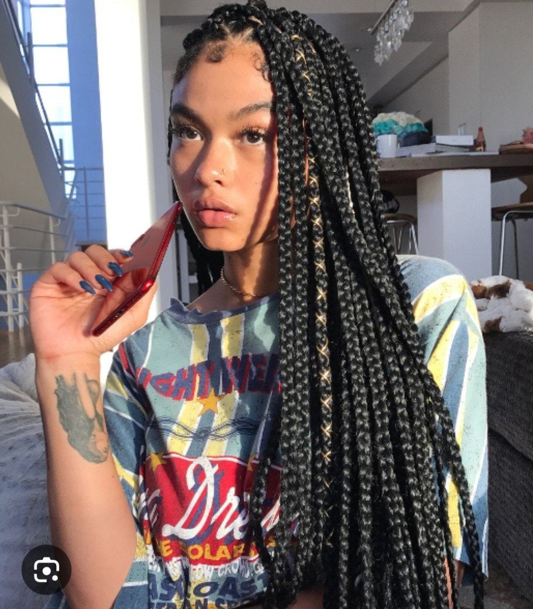 boxs braids je haar laten vlechten, Ophalen