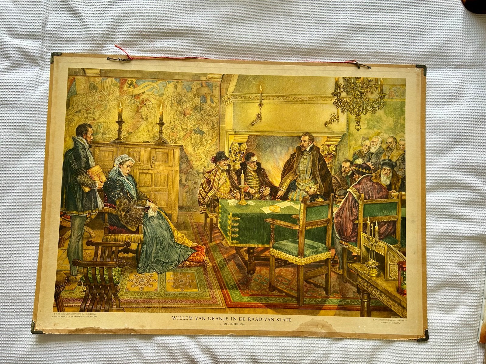 Oude schoolplaten: Muiderkring en Willem van Oranje, Antiek en Kunst, Ophalen, Geschiedenis