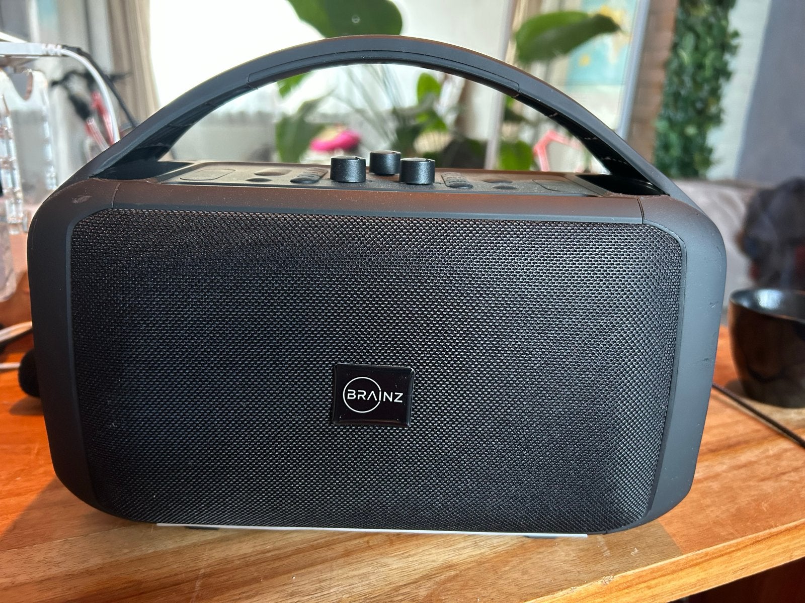 Brainz bluetooth Party Speaker met Microfoons, Overige merken, Party speaker, Ophalen of Verzenden, Zo goed als nieuw
