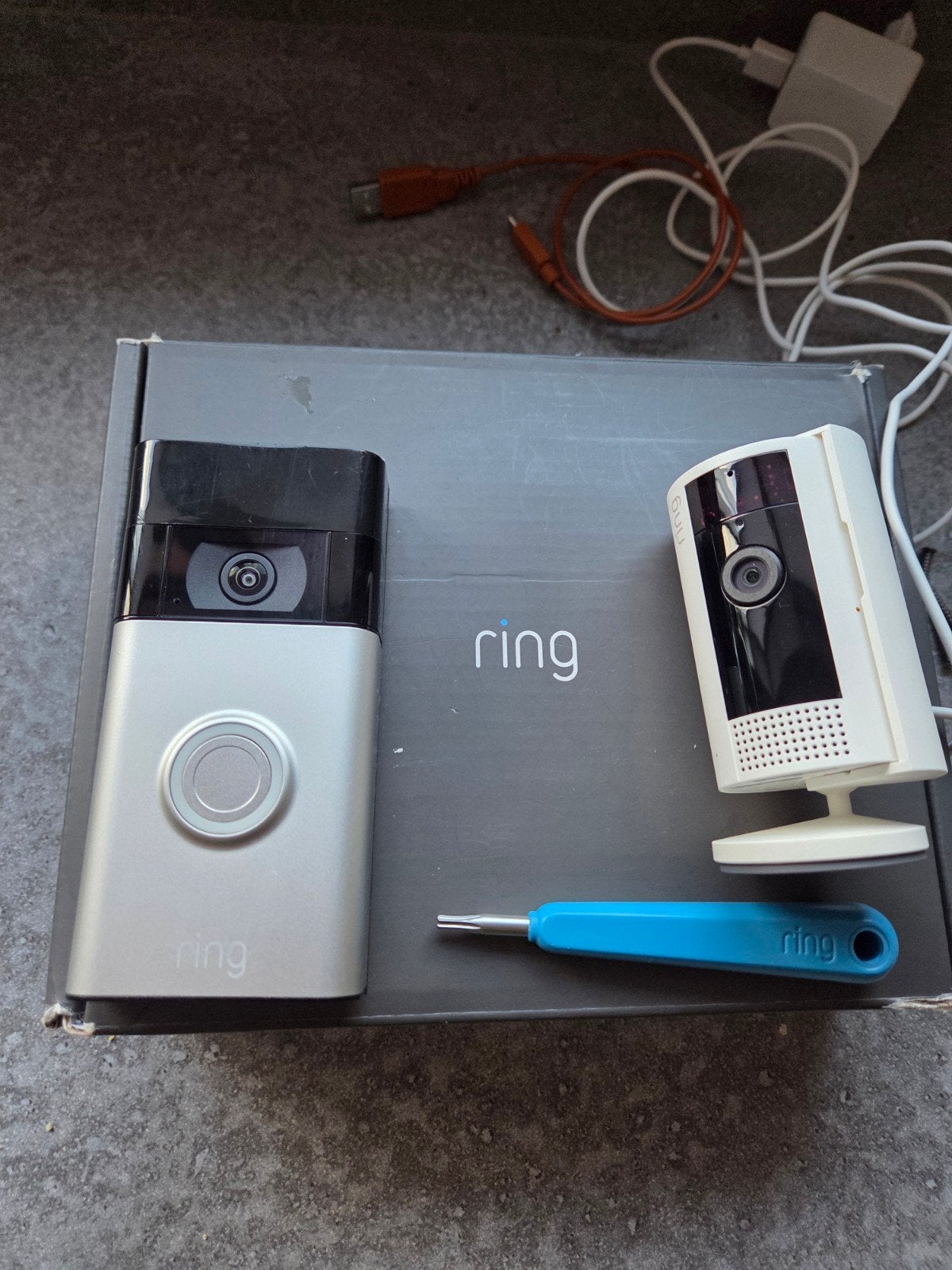 Ring Video Deurbel (2nd gen) & Indoor Camera, Ophalen of Verzenden, Gebruikt, Buitencamera