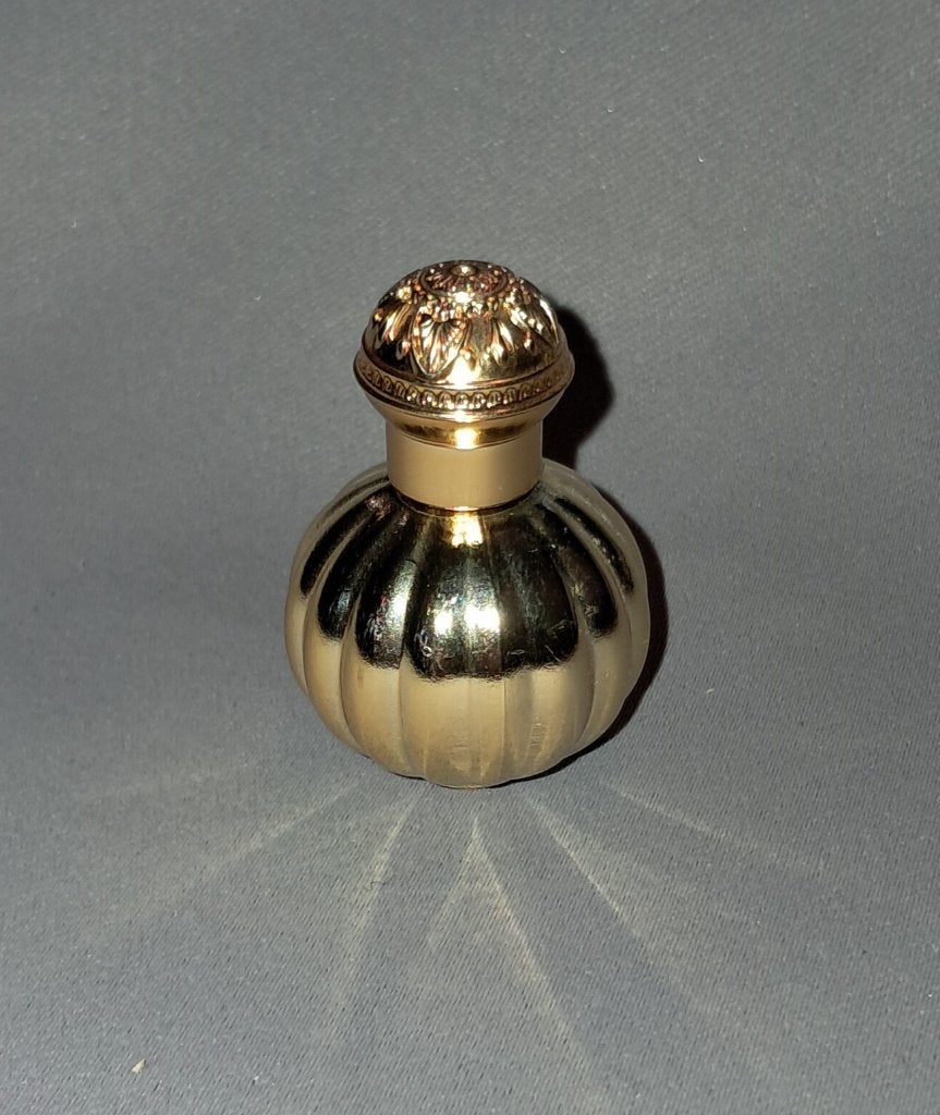 Luxe parfum mini - Royal doulton goud, Verzamelen, Ophalen of Verzenden, Zo goed als nieuw, Miniatuur, Gevuld