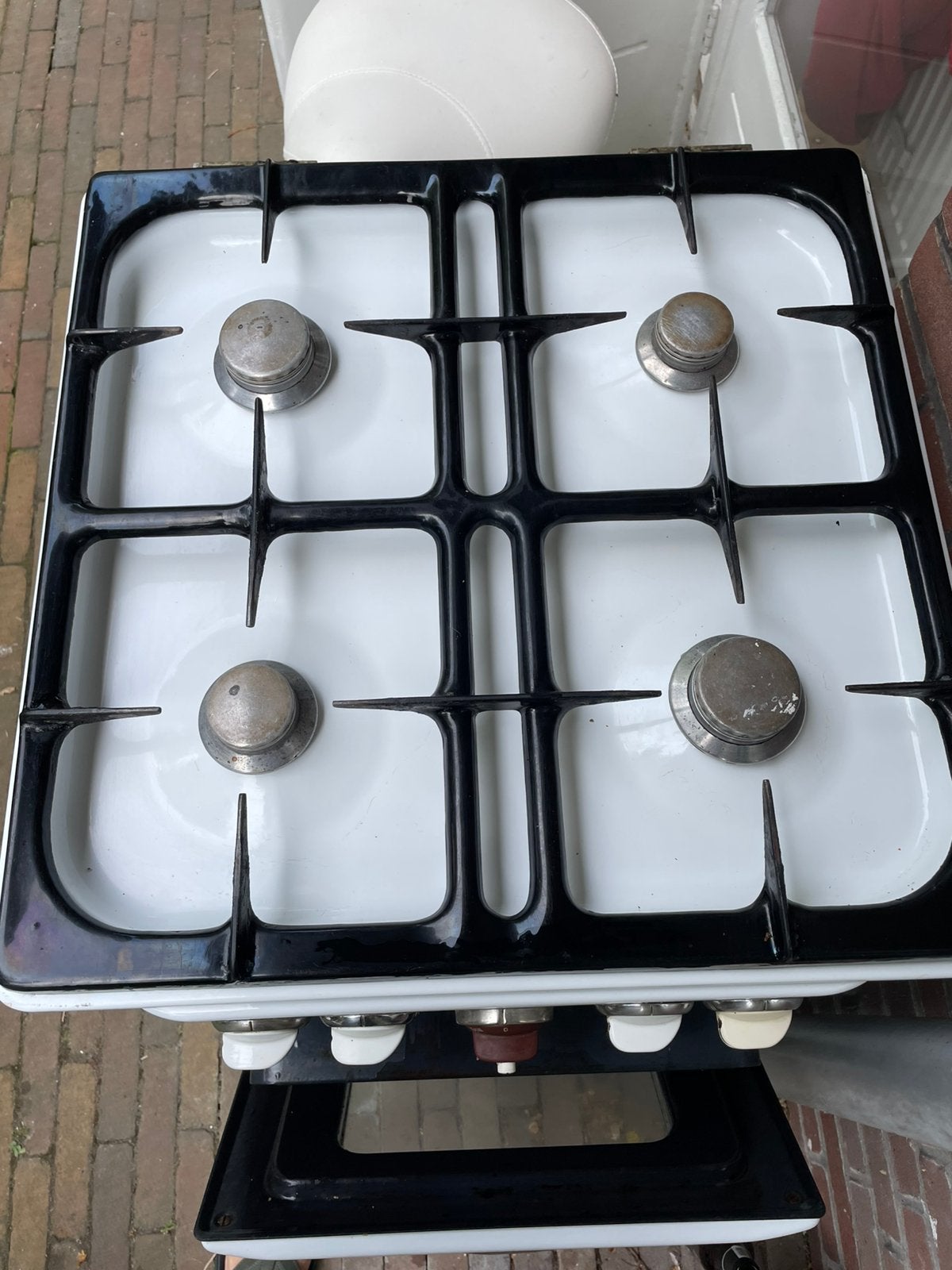 ATAG gasfornuis  4 pits  vintage, Witgoed en Apparatuur, Fornuizen, Minder dan 85 cm, Zo goed als nieuw, Inbouw, Gas