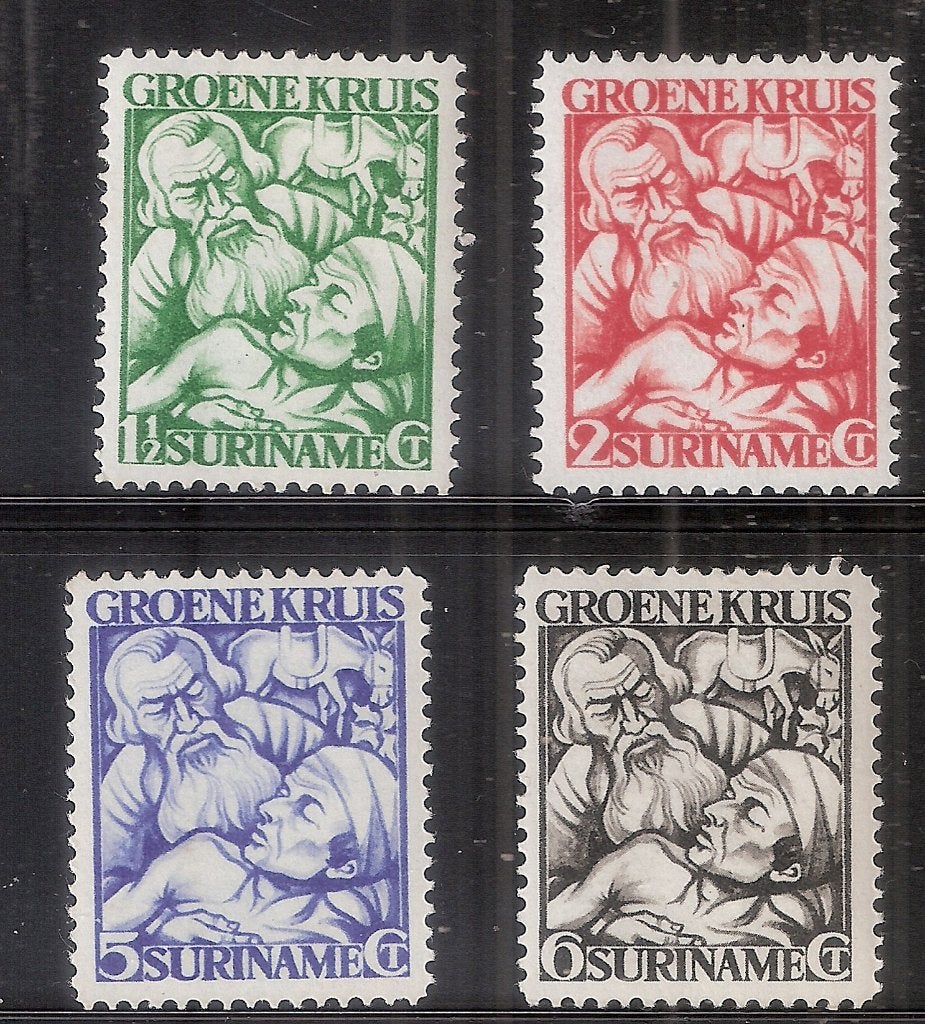 Suriname NVPH nr 141/144 postfris., Postzegels en Munten, Postzegels | Suriname, Ophalen of Verzenden, Postfris