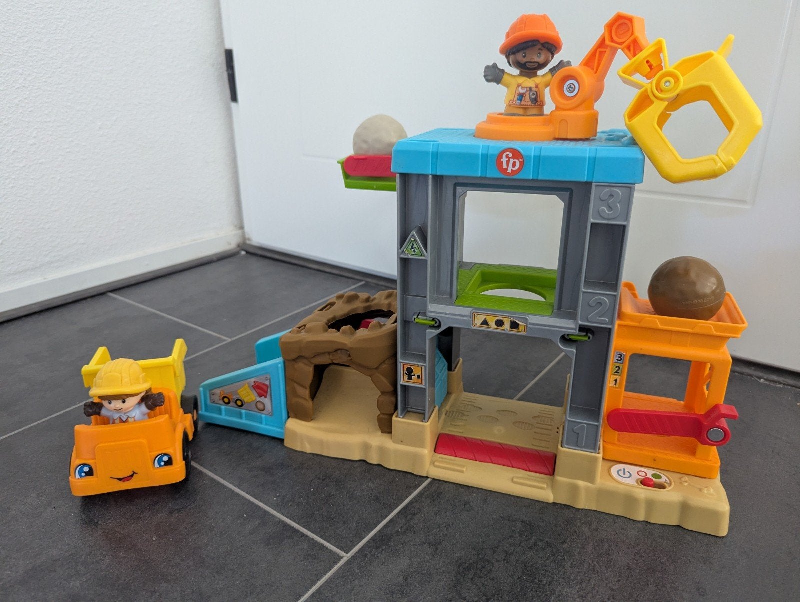 Fisher-Price Little People Bouwplaats met Vrachtwagen, Ophalen, Gebruikt, Jongen of Meisje