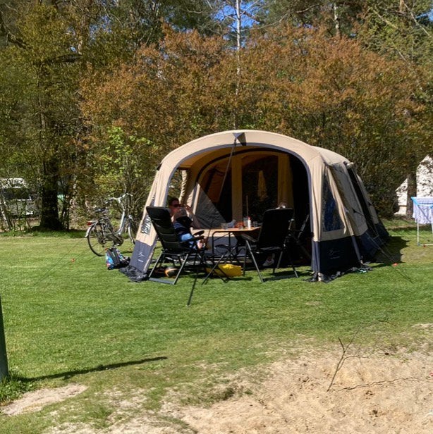 Bardani Royal Prestige 400, 5 pers familietent, Caravans en Kamperen, Tenten, Ophalen, Zo goed als nieuw, Tot en met 5