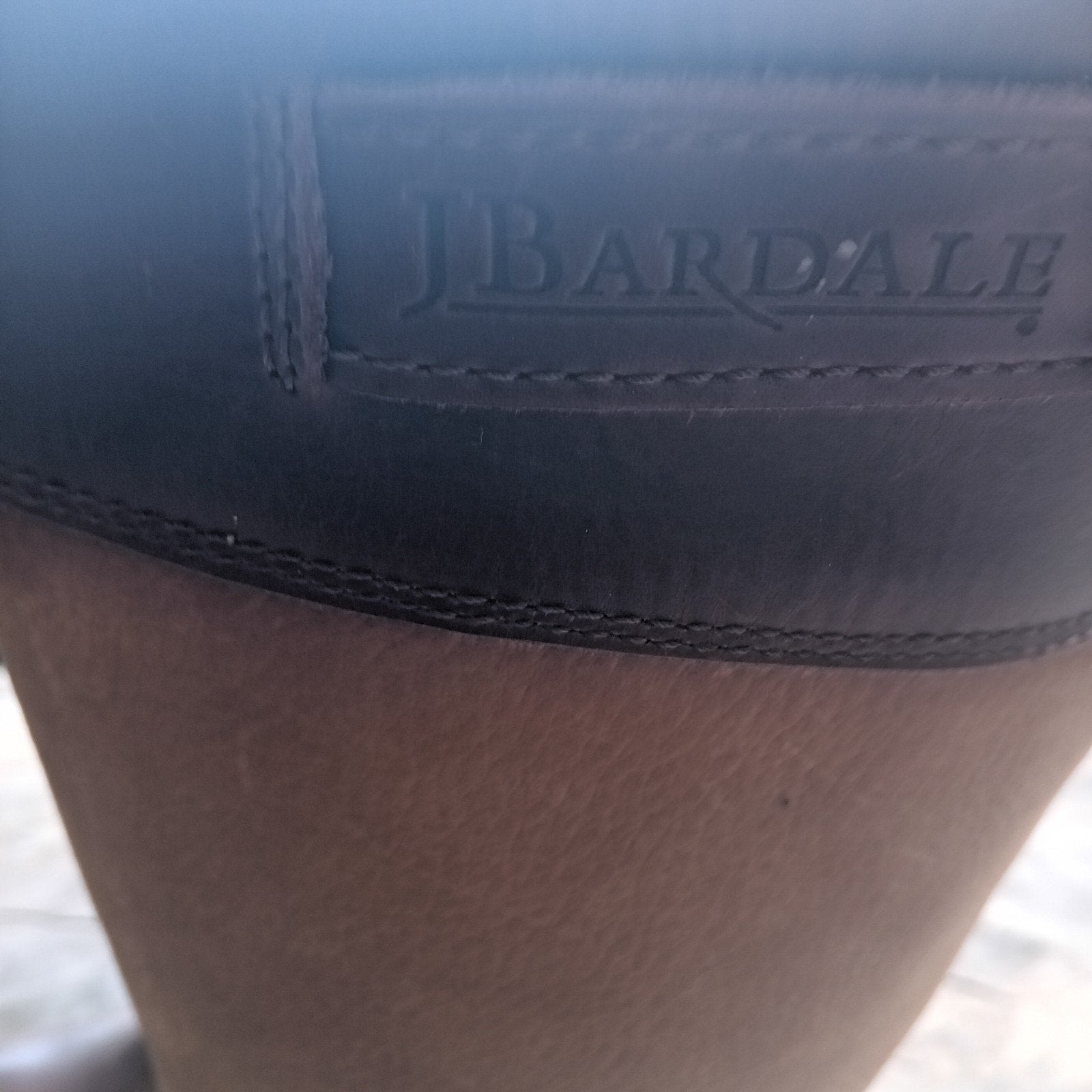 J. Bardale laarzen maat 38 met brede kuit, Ophalen, Hoge laarzen, Bruin, Zo goed als nieuw