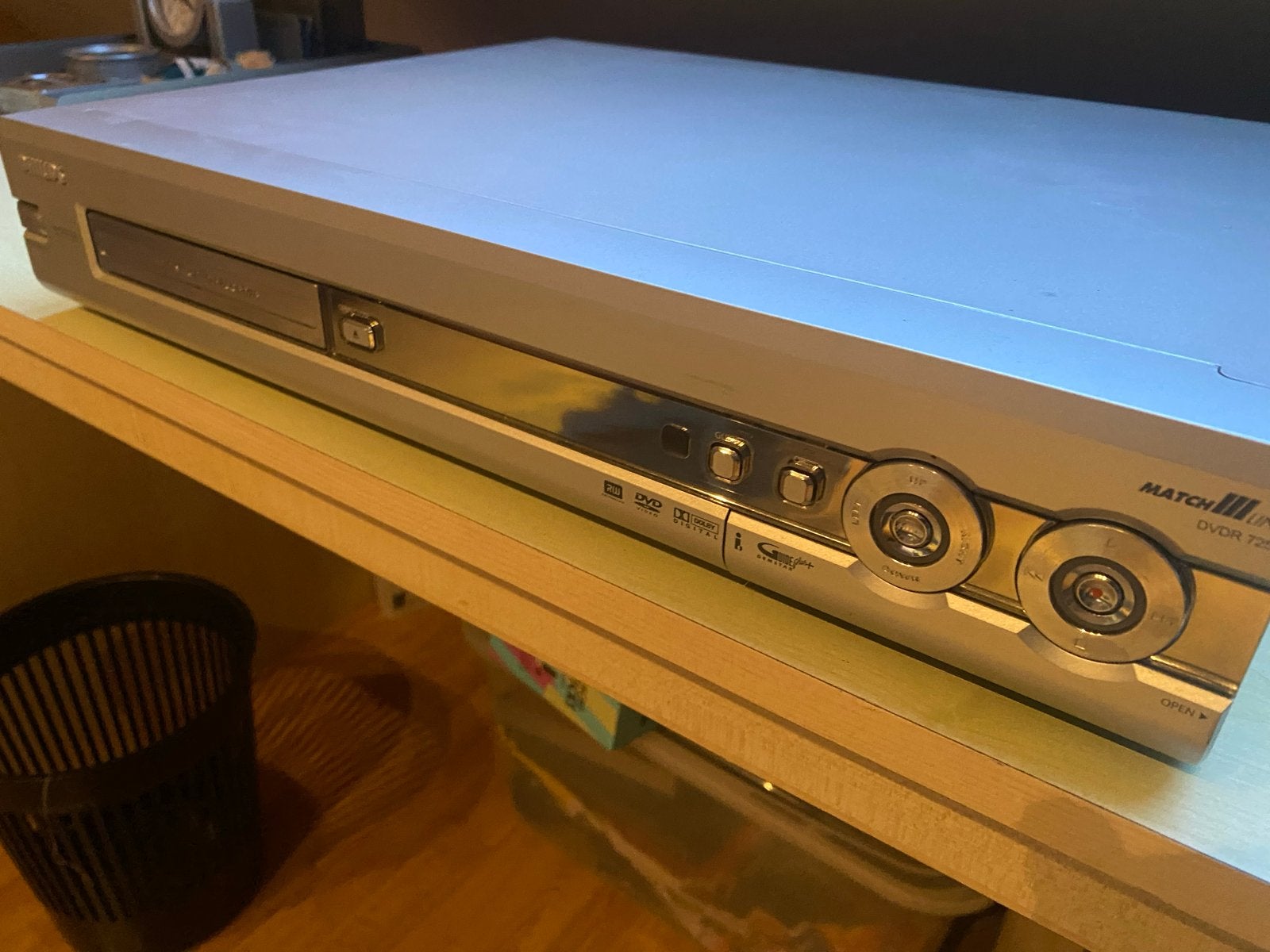 Philips DVDR 725H. DVD-player/recorder met 160 GB opslag, Philips, Gebruikt, Met harddisk, Dvd-recorder