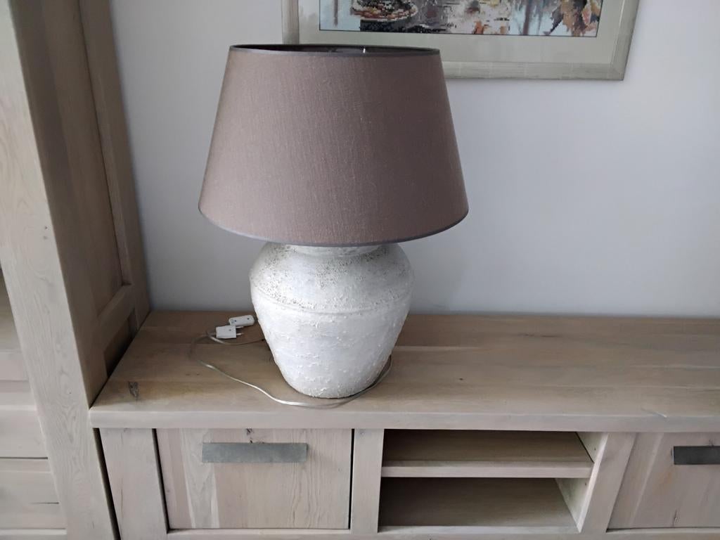 Kruiklamp met kap, Huis en Inrichting, Lampen | Tafellampen, Ophalen, Zo goed als nieuw, Minder dan 50 cm