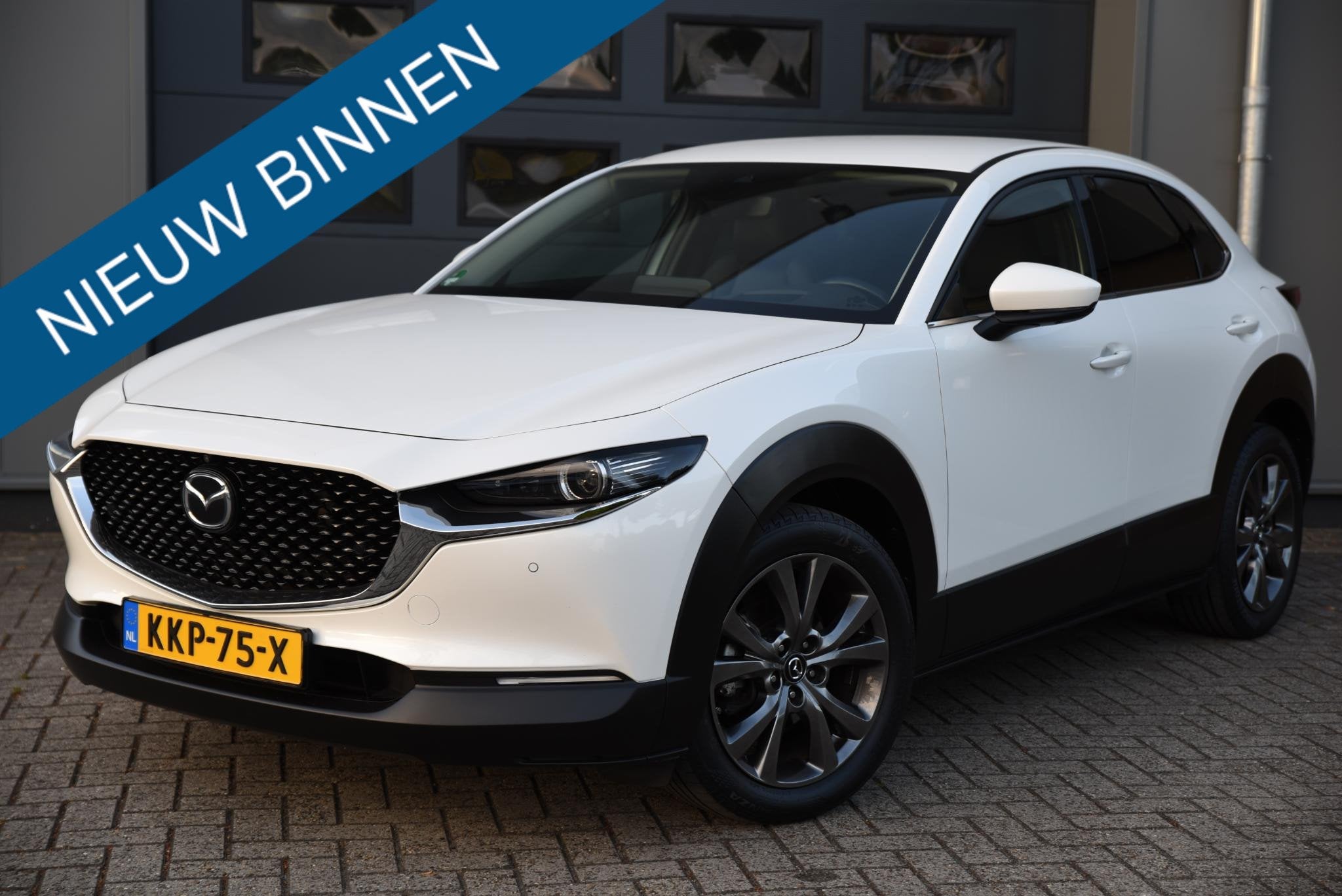 Mazda CX-30 2.0 e-SkyActiv-X M Hybrid Luxury Afneembare trek, Auto's, Mazda, 1998 cc, Gebruikt, Wit, Leder