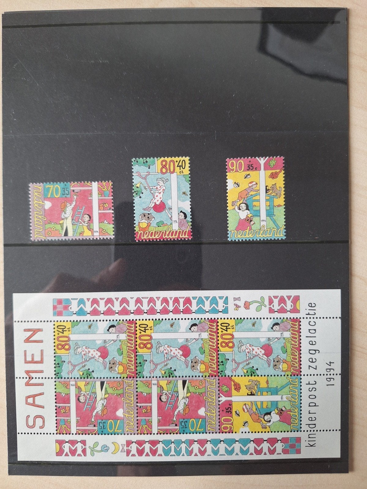 Kinderpostzegels - samen doen - 1994, Ophalen of Verzenden, Na 1940