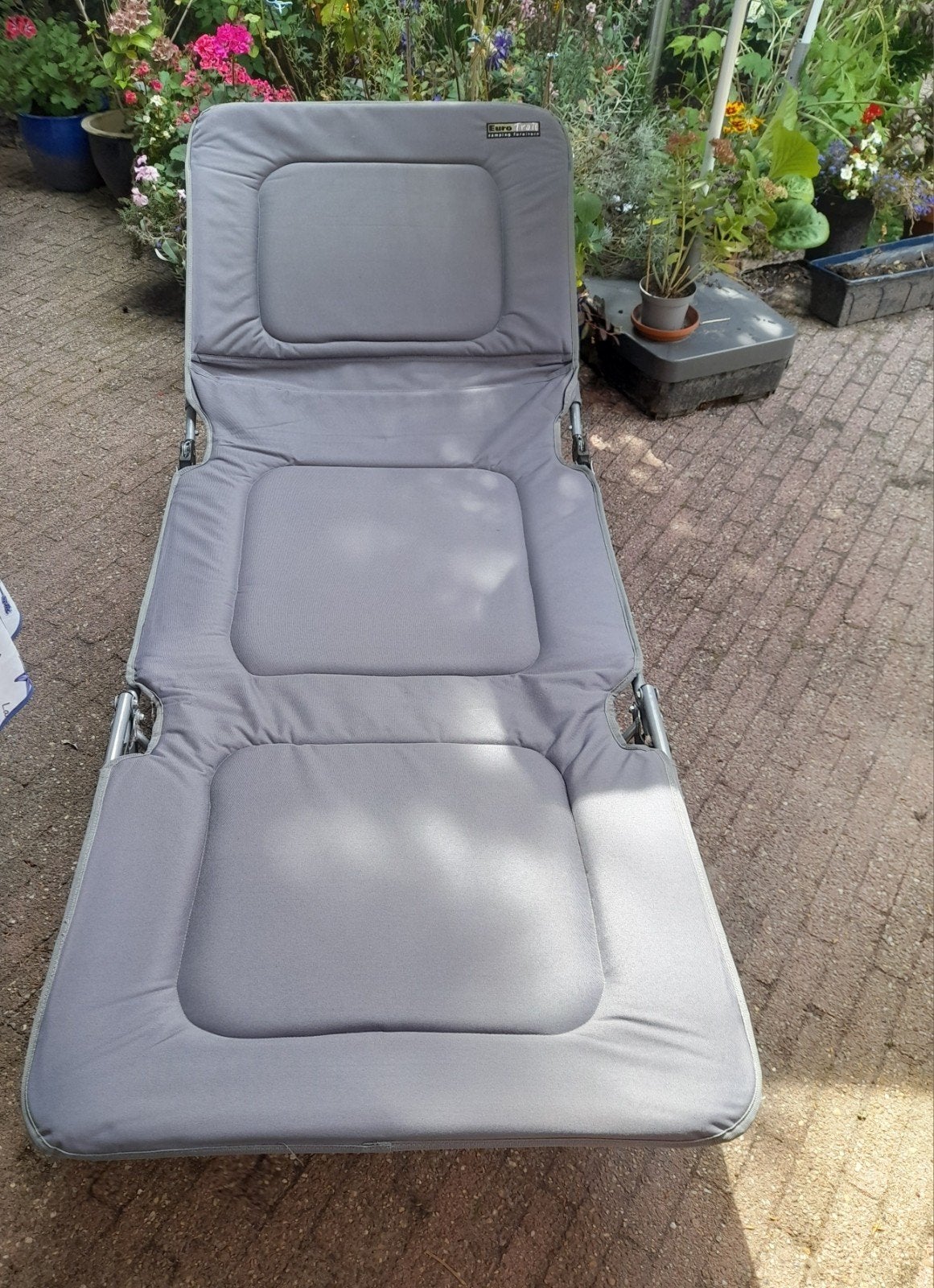 luxe strecher van Eurotrail, Tuin en Terras, Ophalen, Zo goed als nieuw, Aluminium, Verstelbaar