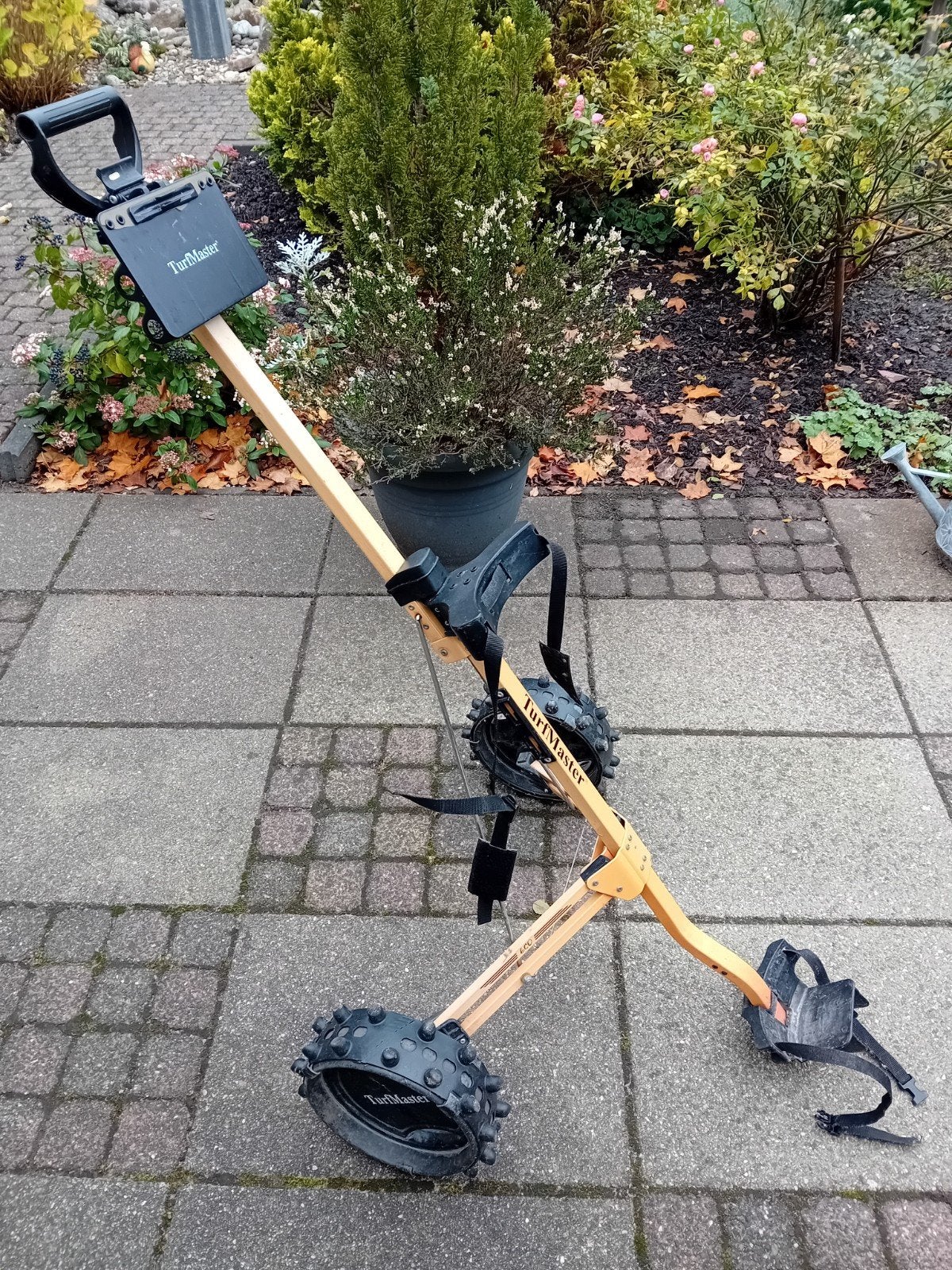 Golftrolley Turfmaster met winterbandjes, Sport en Fitness, Ophalen, Gebruikt, Golfkar, Overige merken