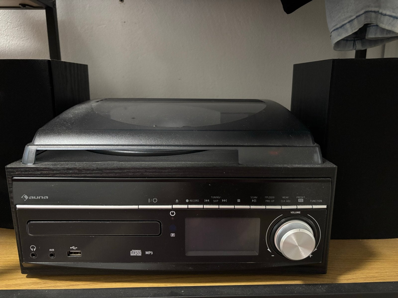 Auna platenspeler met CD-speler en radio - Gebruikt, Audio, Tv en Foto, Platenspelers, Gebruikt, Platenspeler, Overige merken