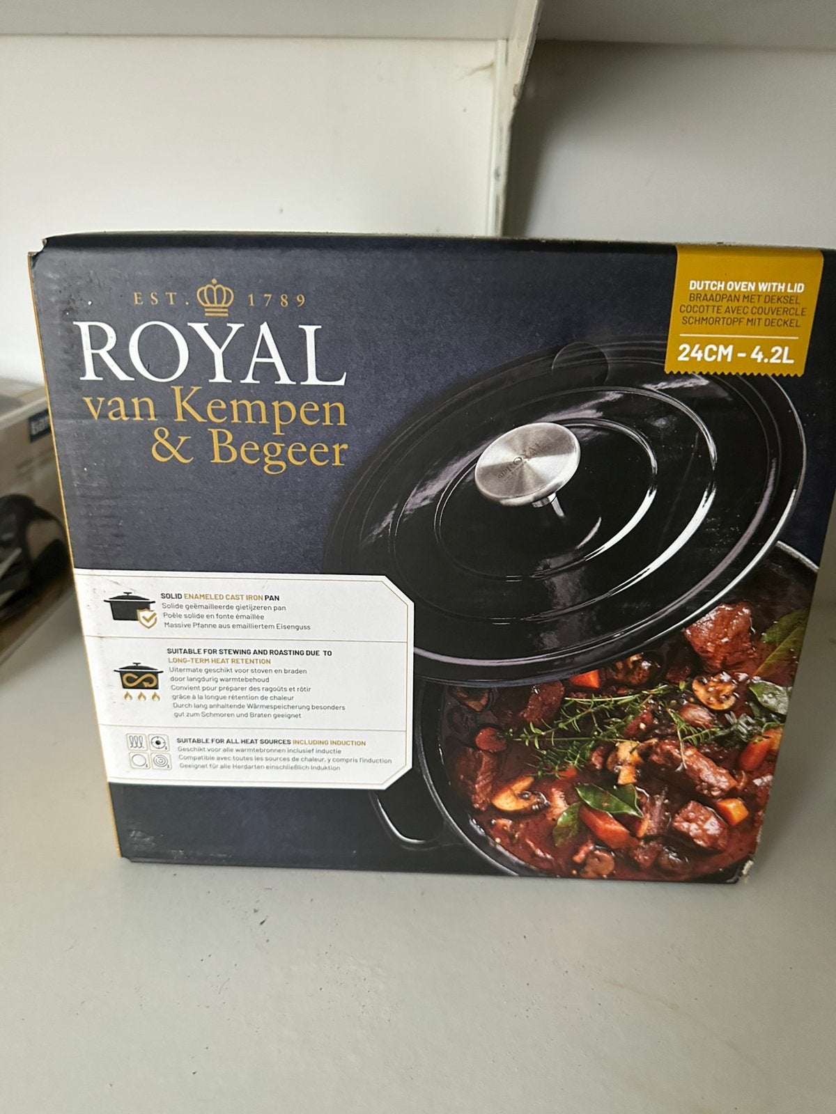 Gietijzeren braadpan van Kempen en Begeer, Ophalen, Nieuw, Gietijzer, Braadpan