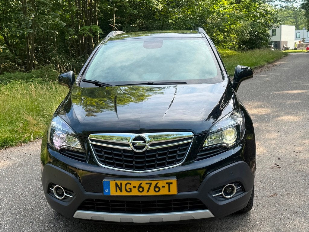 Opel Mokka 1.6 CDTi Cosmo Zwart Led leer dak 2016, Auto's, Opel, Voorwielaandrijving, 1349 kg, 136 pk, Gebruikt